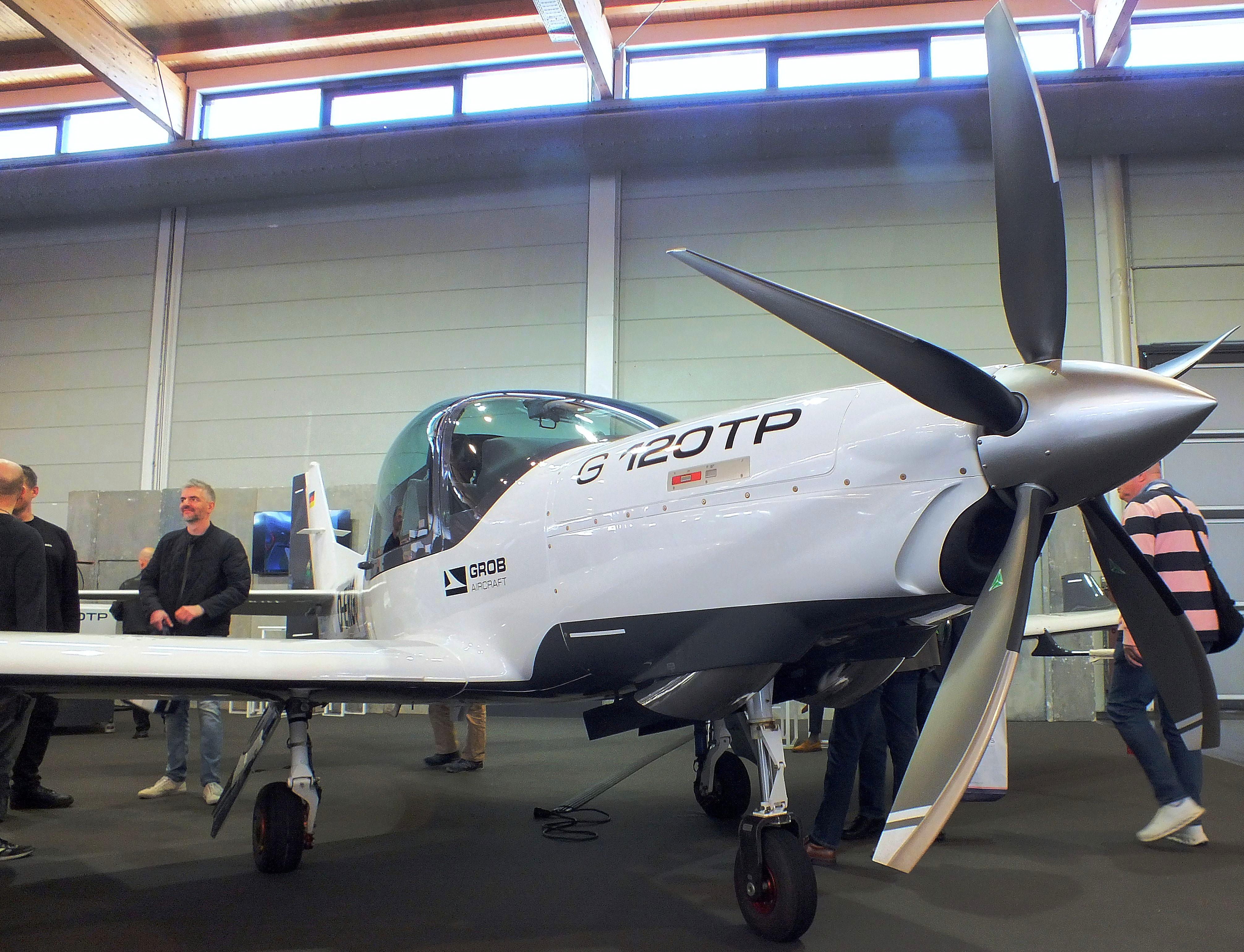 D-EKGQ @ EDNY - Grob G-120TP with new bulged canopy at the AERO 2026, Friedrichshafen - by iwarnecke