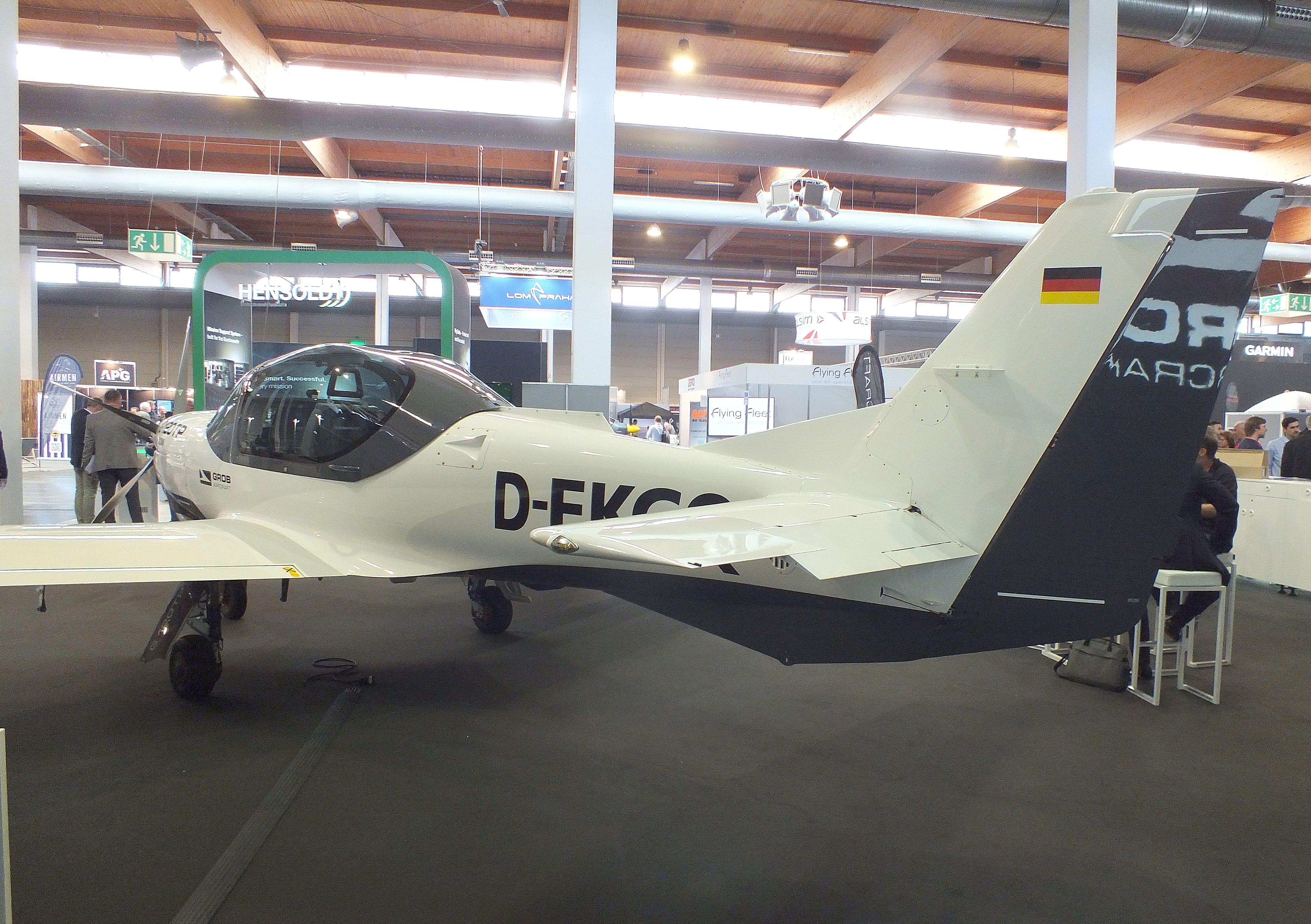 D-EKGQ @ EDNY - Grob G-120TP with new bulged canopy at the AERO 2026, Friedrichshafen - by iwarnecke