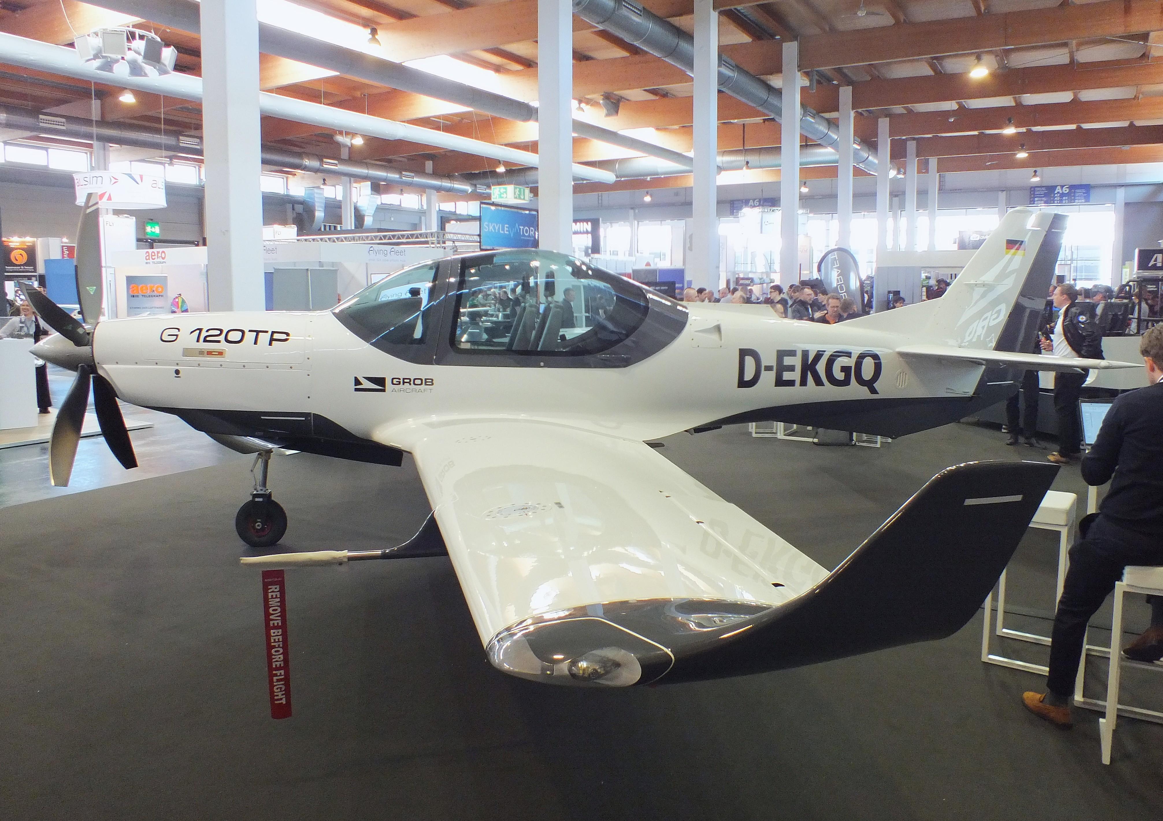 D-EKGQ @ EDNY - Grob G-120TP with new bulged canopy at the AERO 2026, Friedrichshafen - by iwarnecke