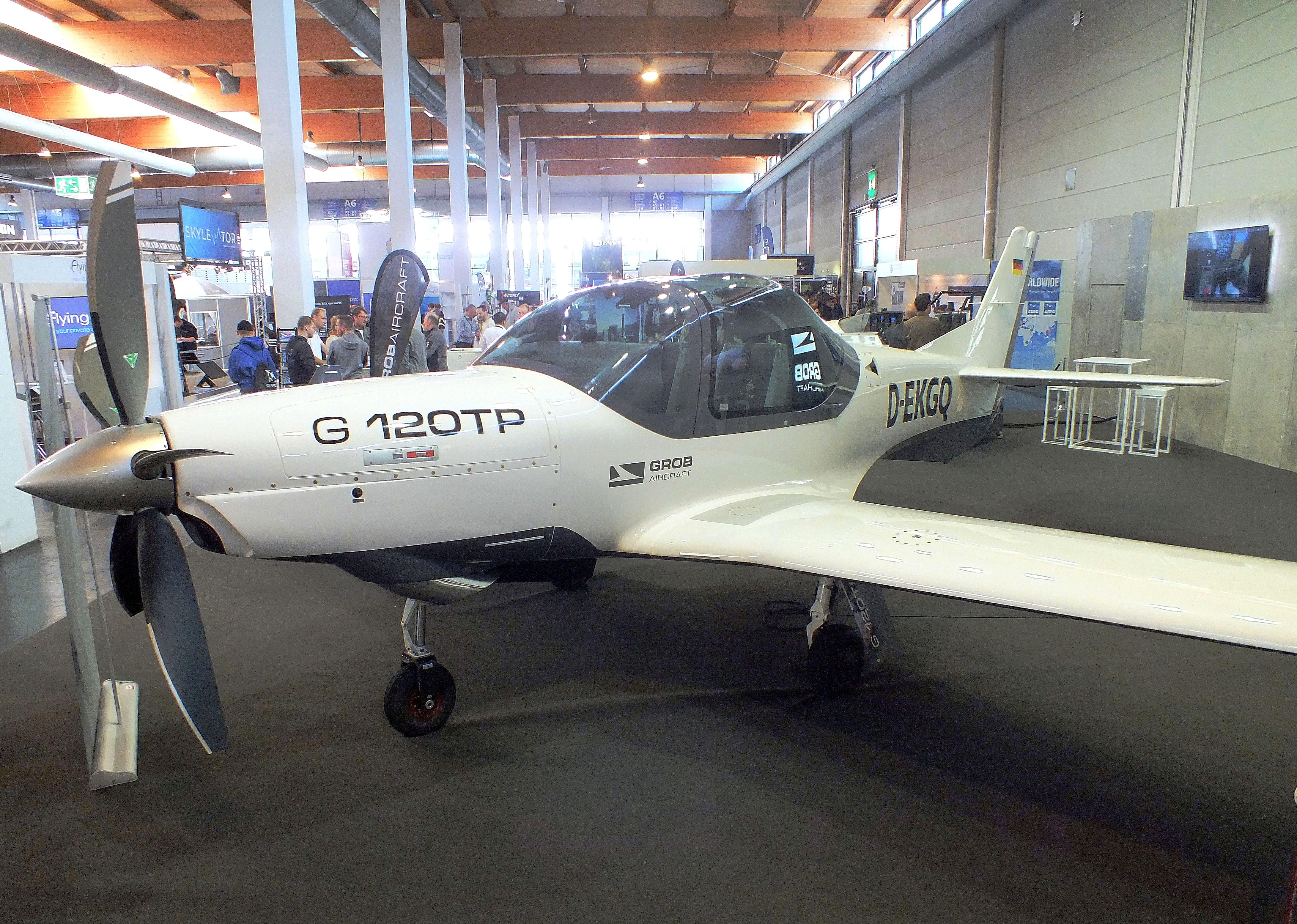 D-EKGQ @ EDNY - Grob G-120TP with new bulged canopy at the AERO 2026, Friedrichshafen - by iwarnecke