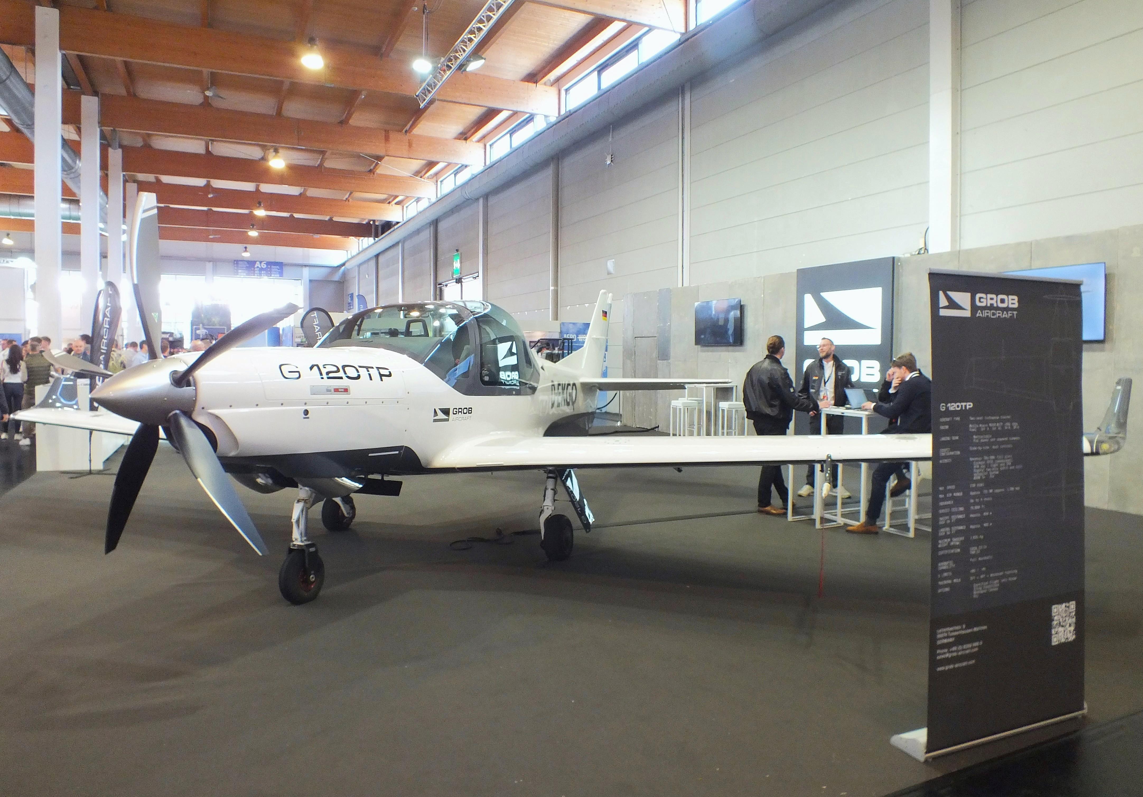 D-EKGQ @ EDNY - Grob G-120TP with new bulged canopy at the AERO 2026, Friedrichshafen - by iwarnecke