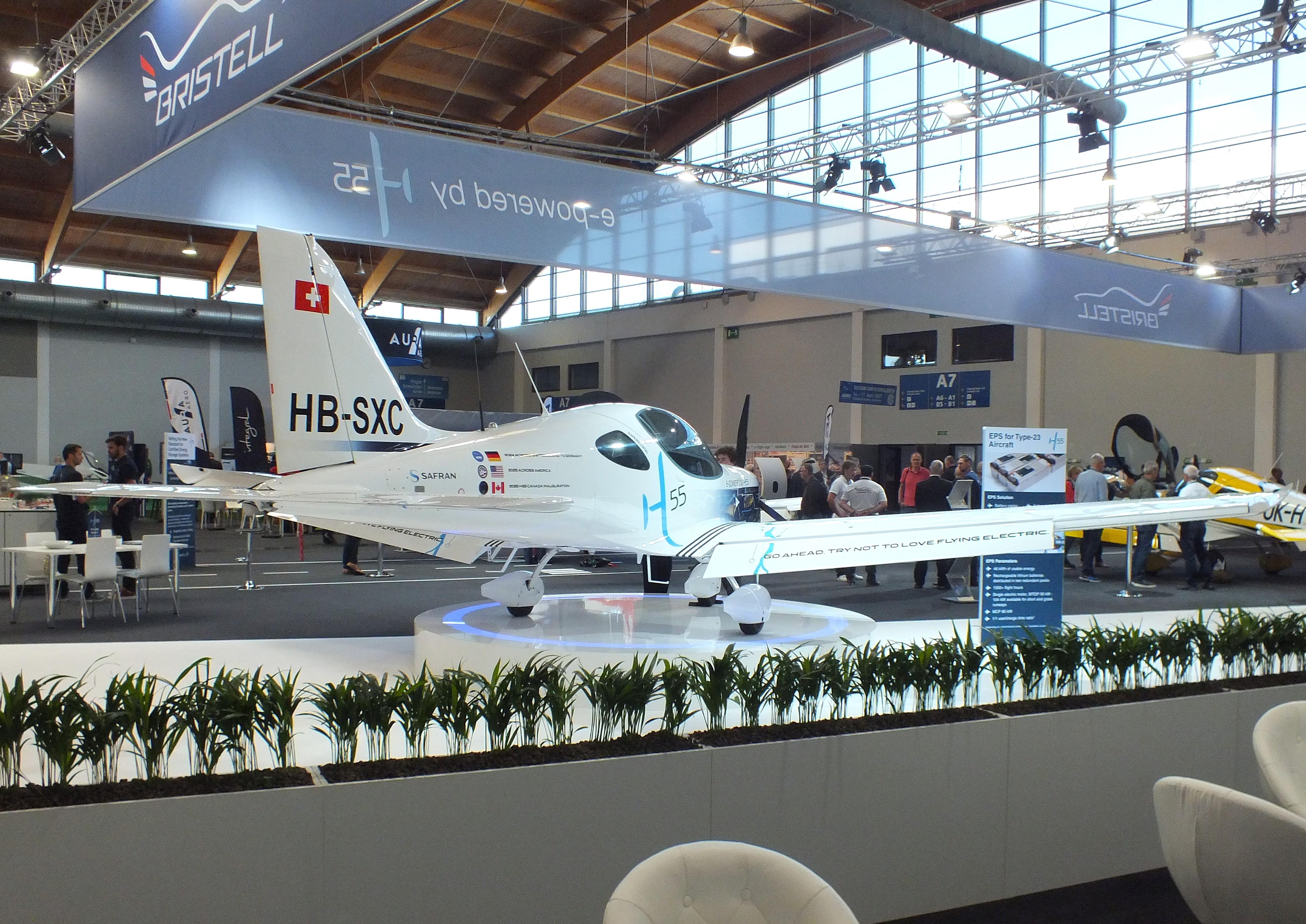 HB-SXC @ EDNY - BRM Aero Bristell/H55 B23 Energic with Emrax electric motor at the AERO 2026, Friedrichshafen - by iwarnecke