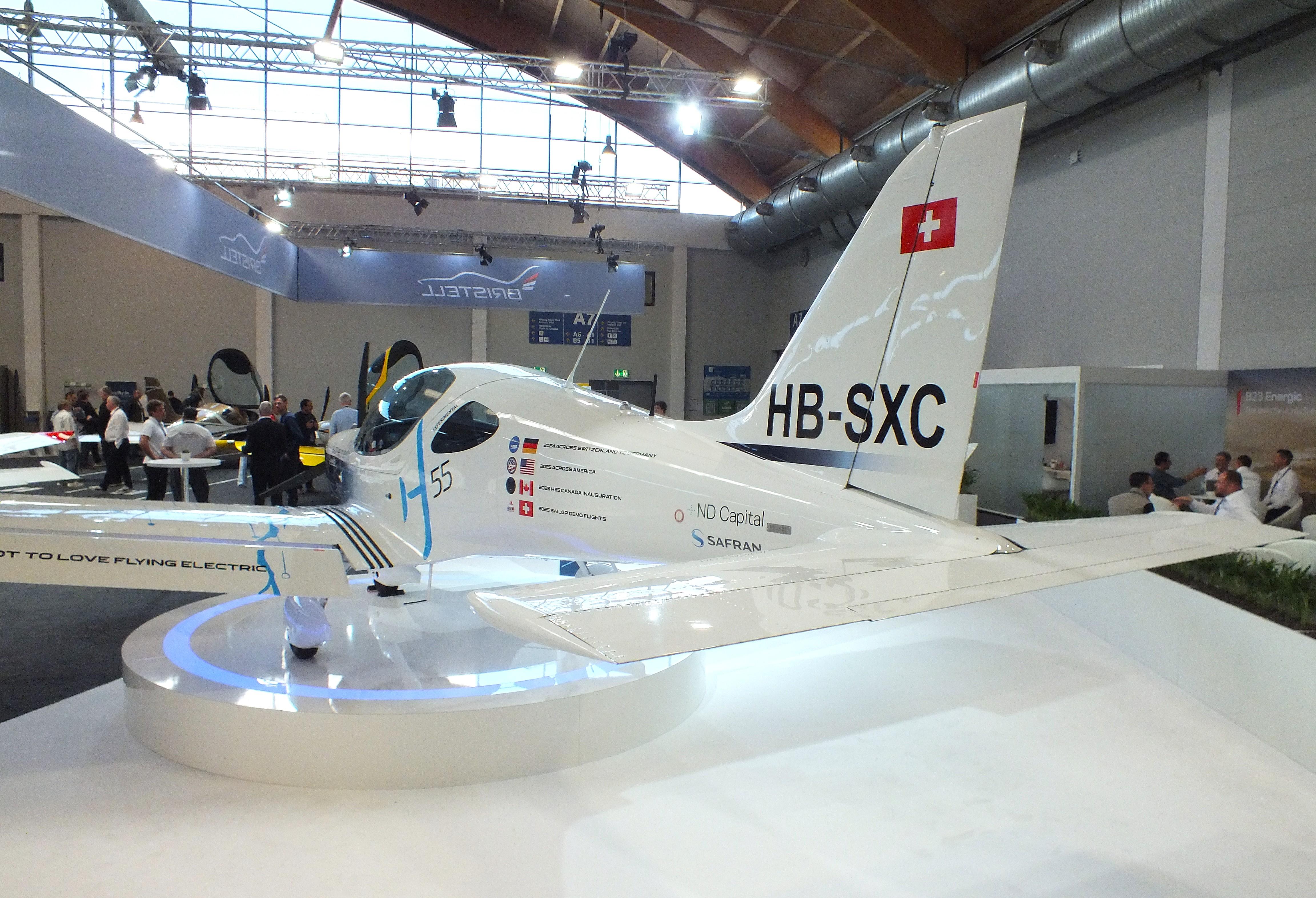 HB-SXC @ EDNY - BRM Aero Bristell/H55 B23 Energic with Emrax electric motor at the AERO 2026, Friedrichshafen - by iwarnecke
