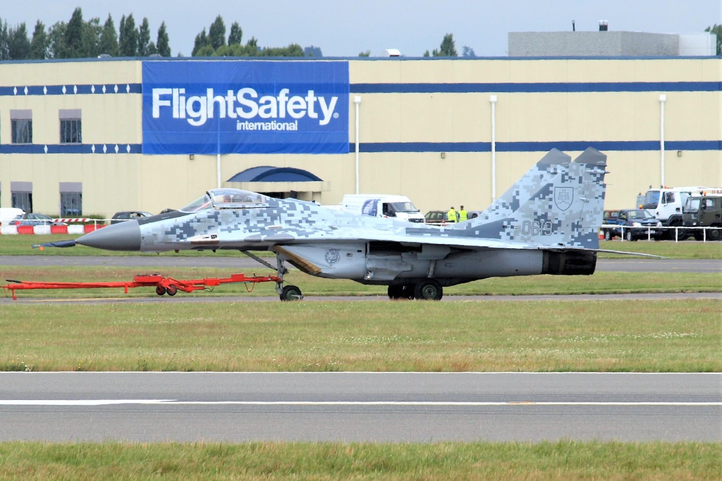 0619 @ EGLF - 0619 Mig-29AS SlovakAF SBAC  - by PhilR