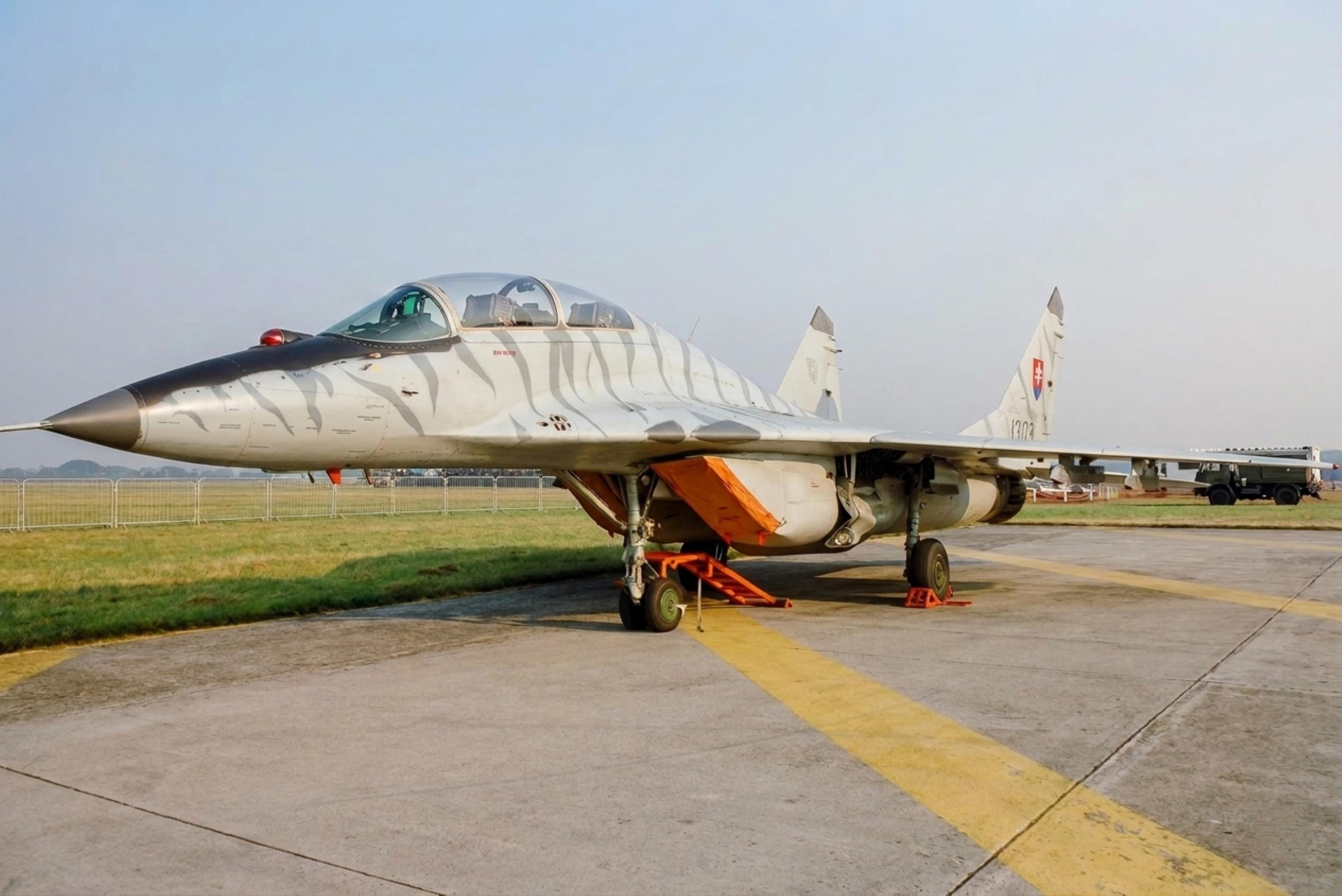 1303 @ EGVA - 1303 Mig-29UB Fulcrum SlovakAF IAT - by PhilR