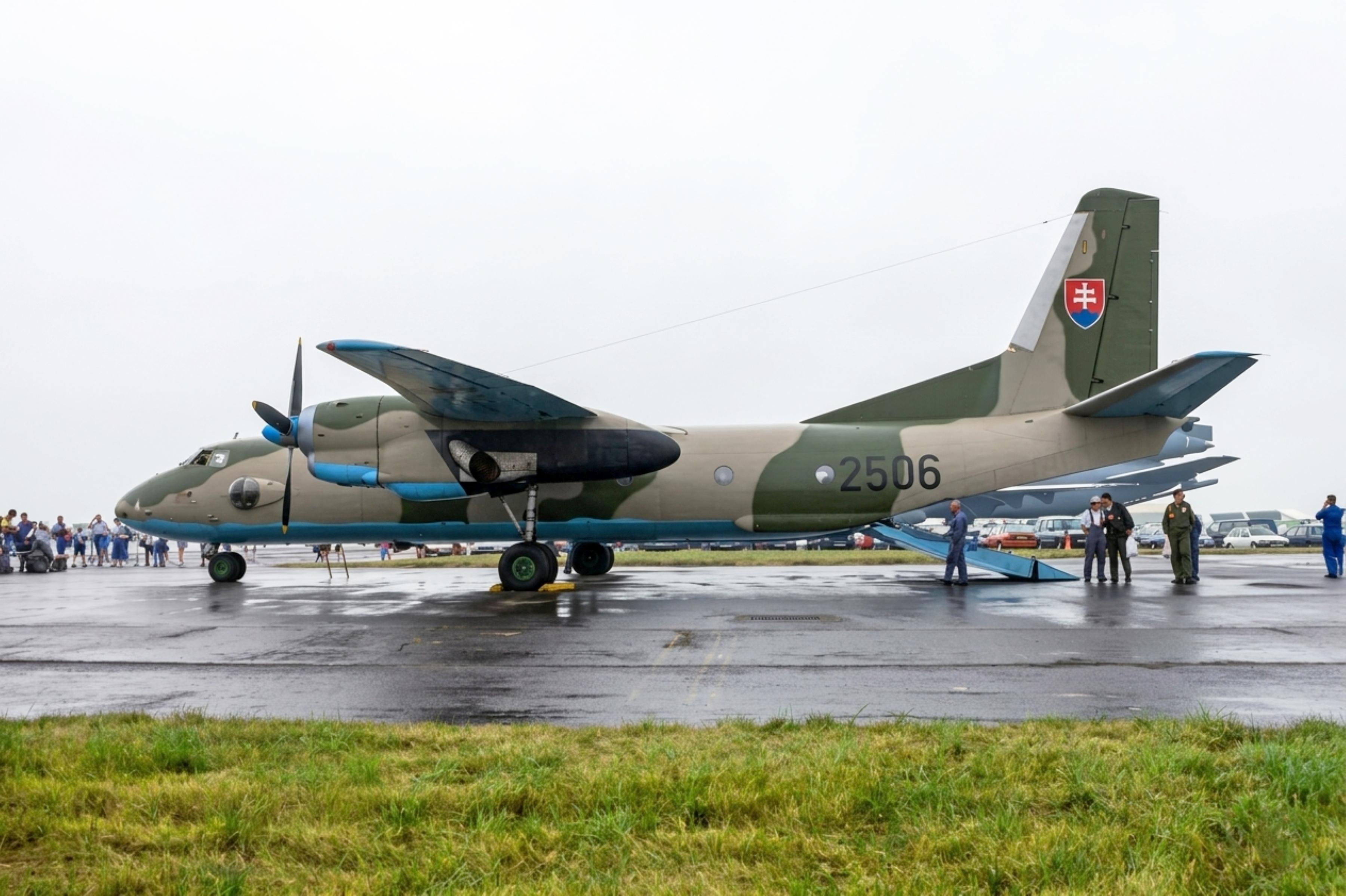 2506 @ EGVA - 2506 1982 Antonov An-26 Curl SlovakAF IAT  - by PhilR