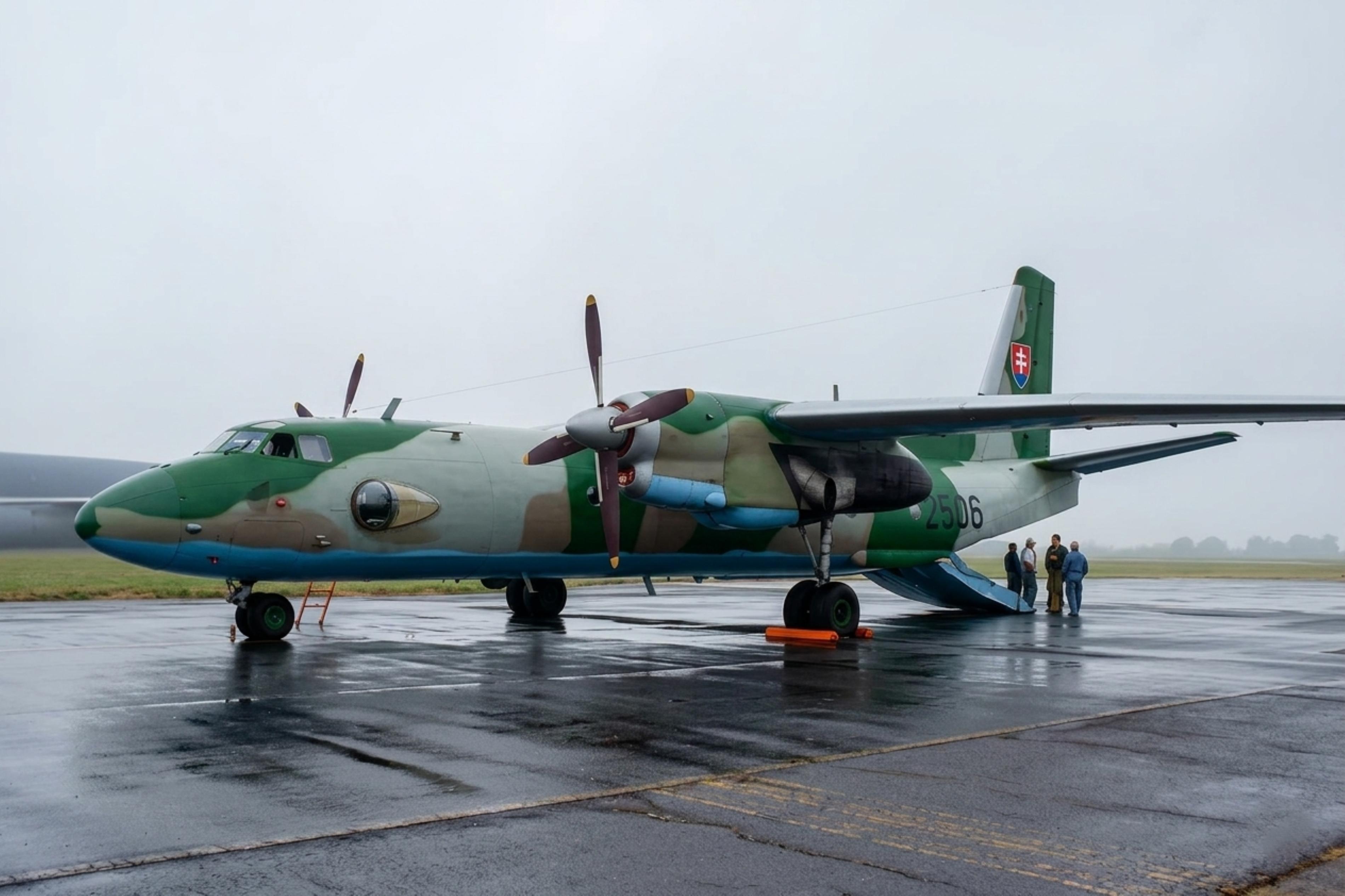 2506 @ EGVA - 2506 1982 Antonov An-26 Curl SlovakAF IAT  - by PhilR
