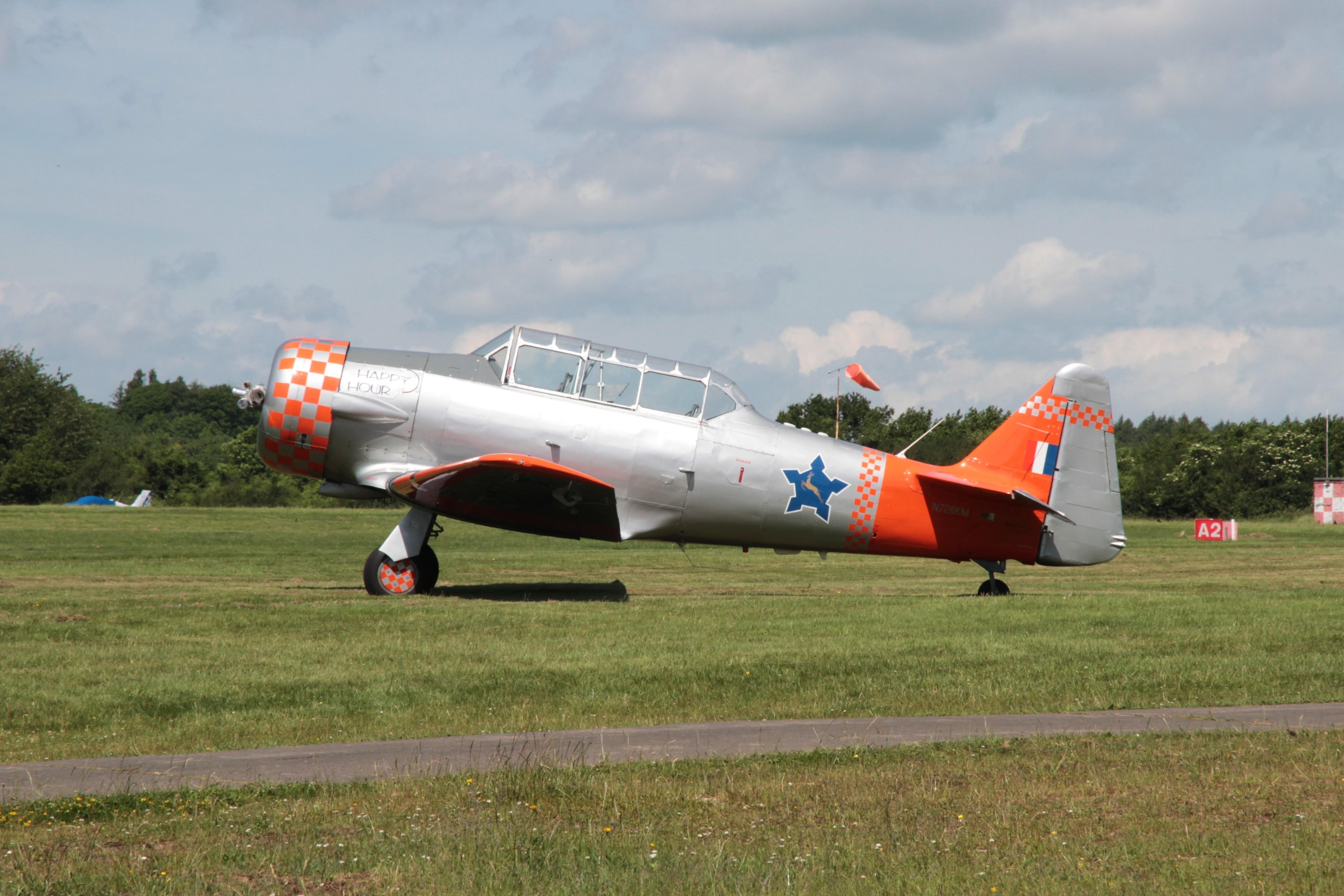 7726 @ EGTB - 7726 (N726KM) 1953 NA AT-6G Texan SAAF Air Expo Booker  - by PhilR