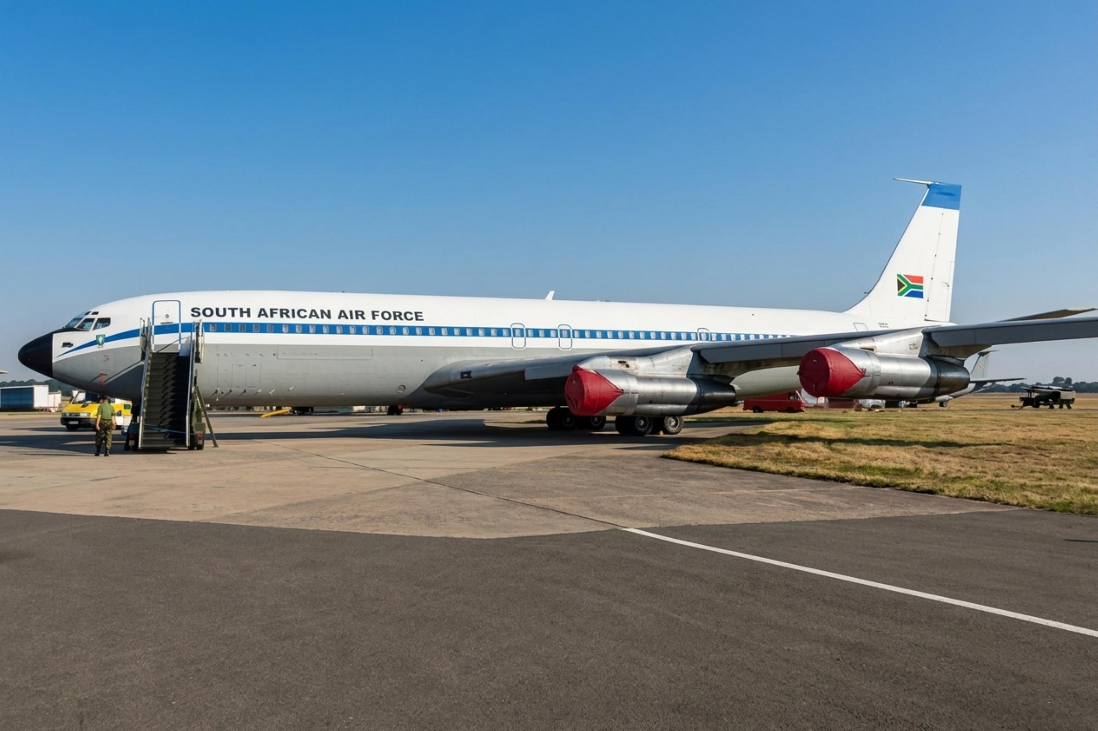1417 @ EGVA - 1417 1968 Boeing 707-328C SAAF RIAT  - by PhilR
