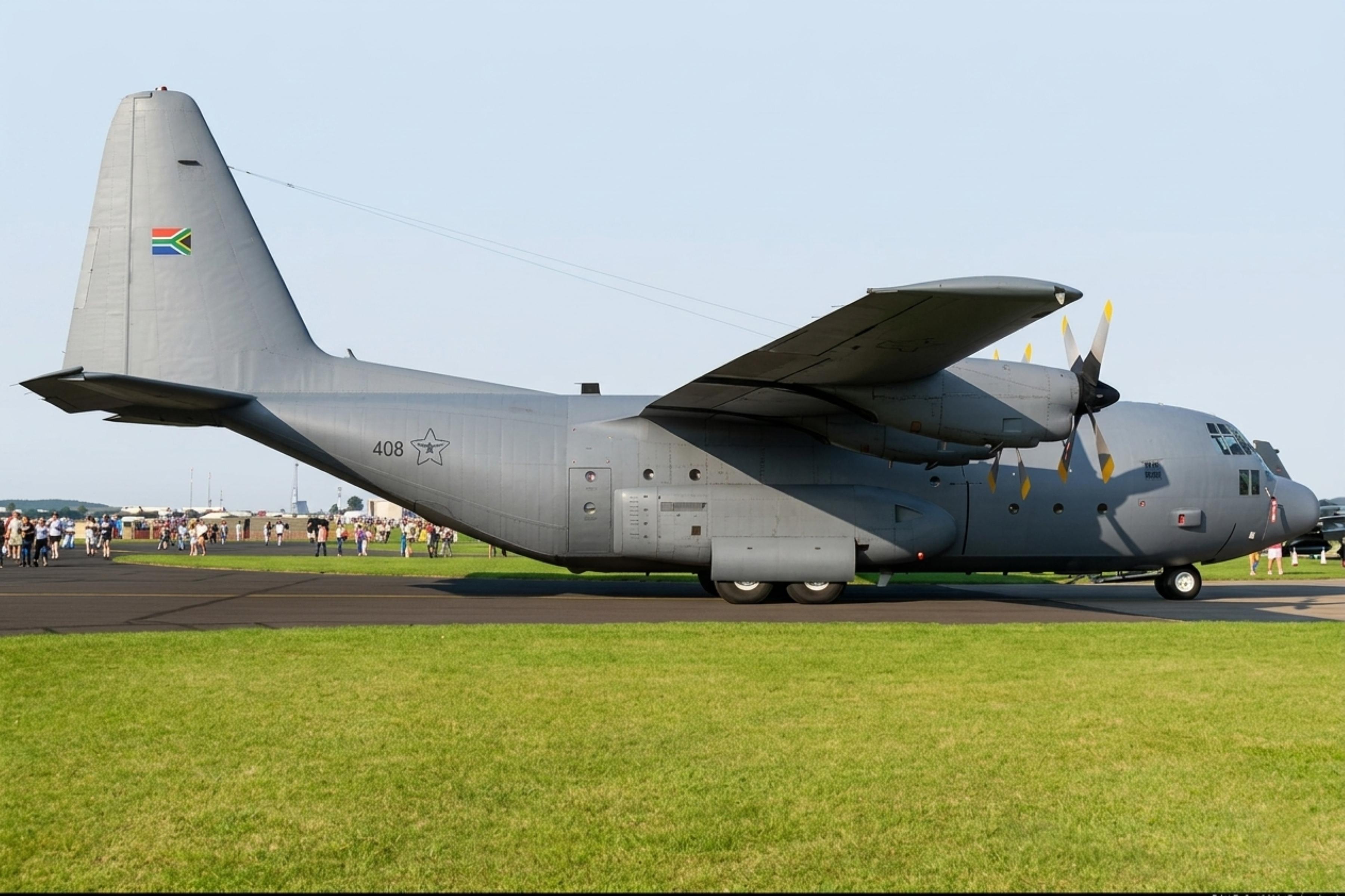 408 @ EGXJ - 408 1959 Lockheed C-130B Hercules SAAF RIAT Cottesmore 
 - by PhilR