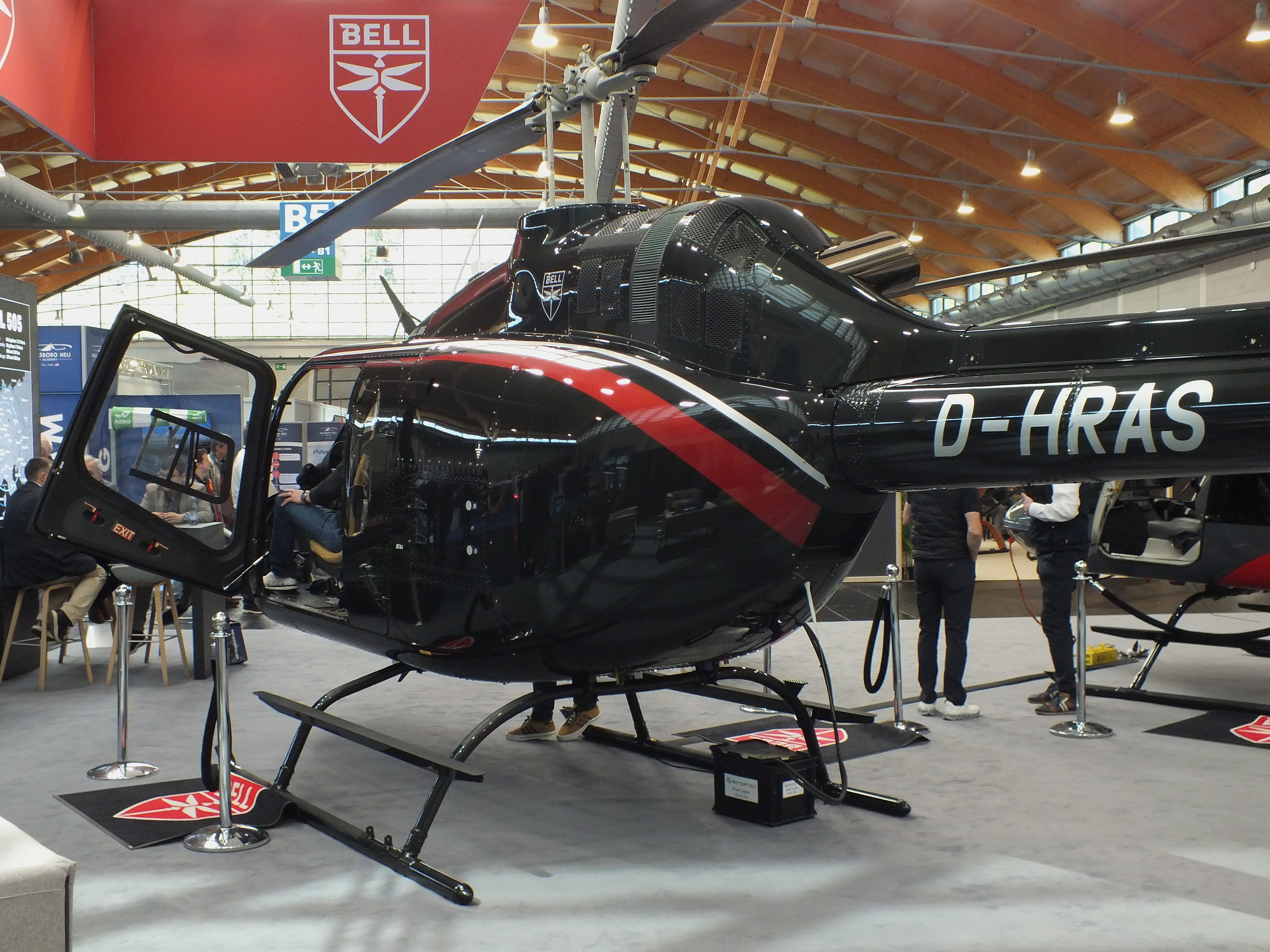 D-HRAS @ EDNY - Bell 505 Jet Ranger X at the AERO 2026, Friedrichshafen - by iwarnecke