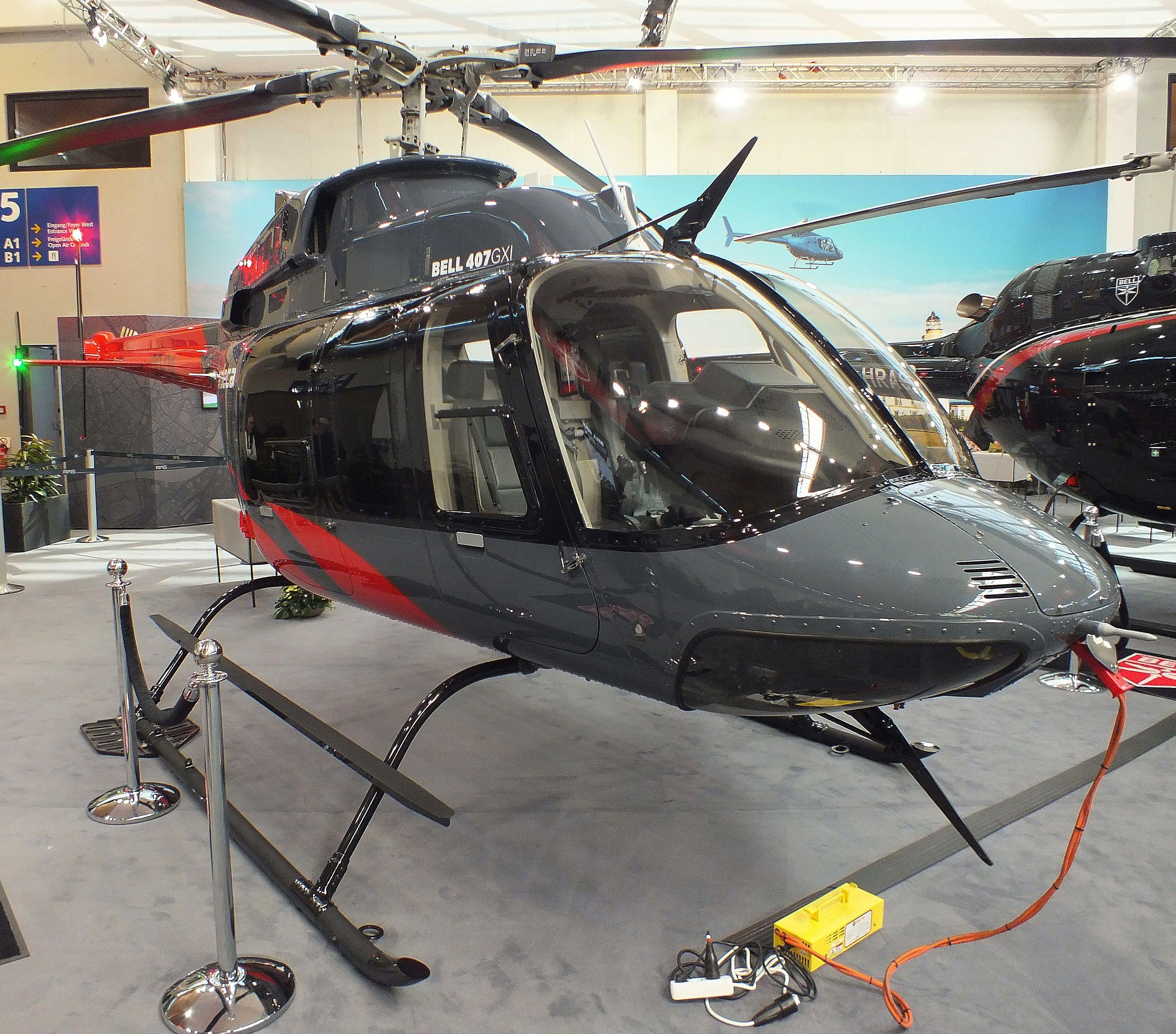OO-OIL @ EDNY - Bell 407GXi at the AERO 2026, Friedrichshafen - by iwarnecke