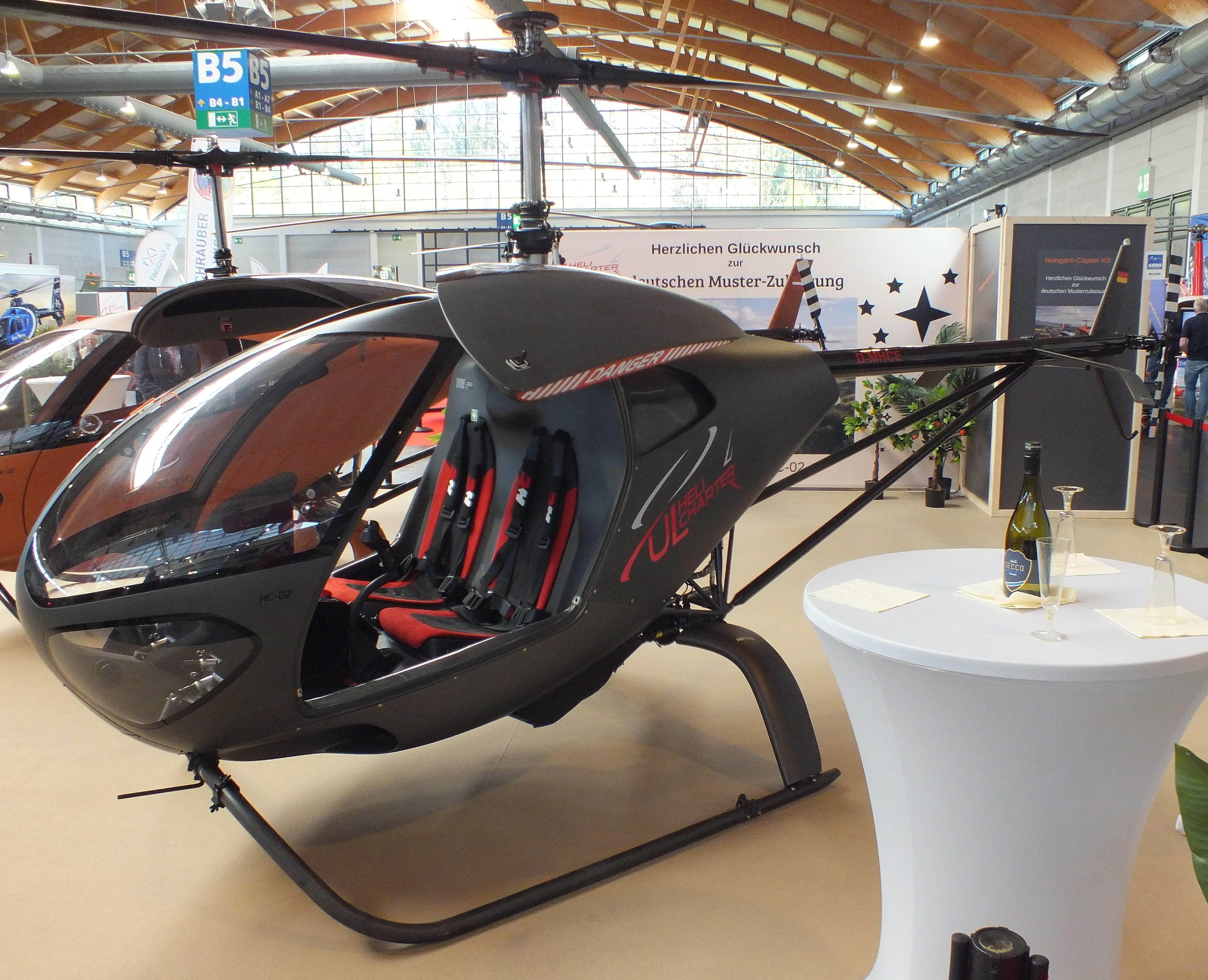 D-MHCE @ EDNY - Hungarocopter HC-02 at the AERO 2026, Friedrichshafen - by iwarnecke