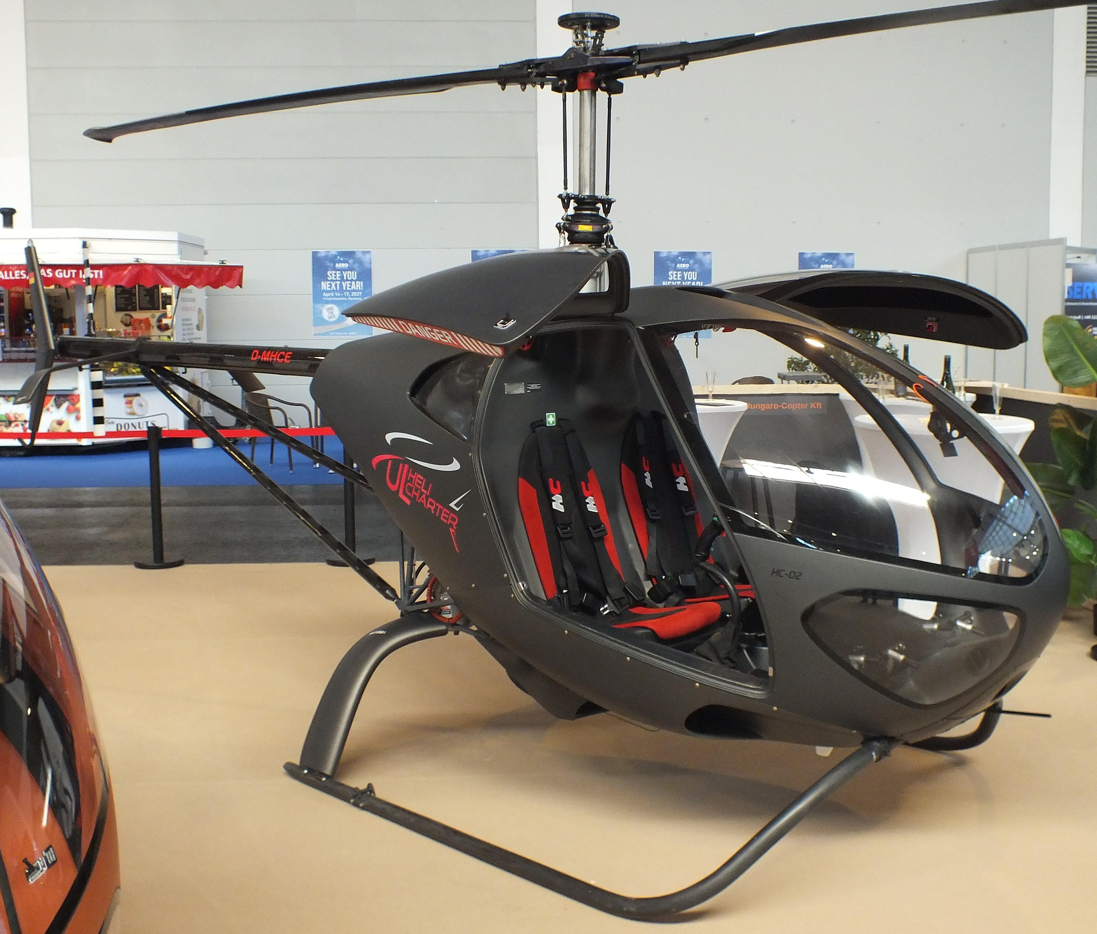 D-MHCE @ EDNY - Hungarocopter HC-02 at the AERO 2026, Friedrichshafen - by iwarnecke
