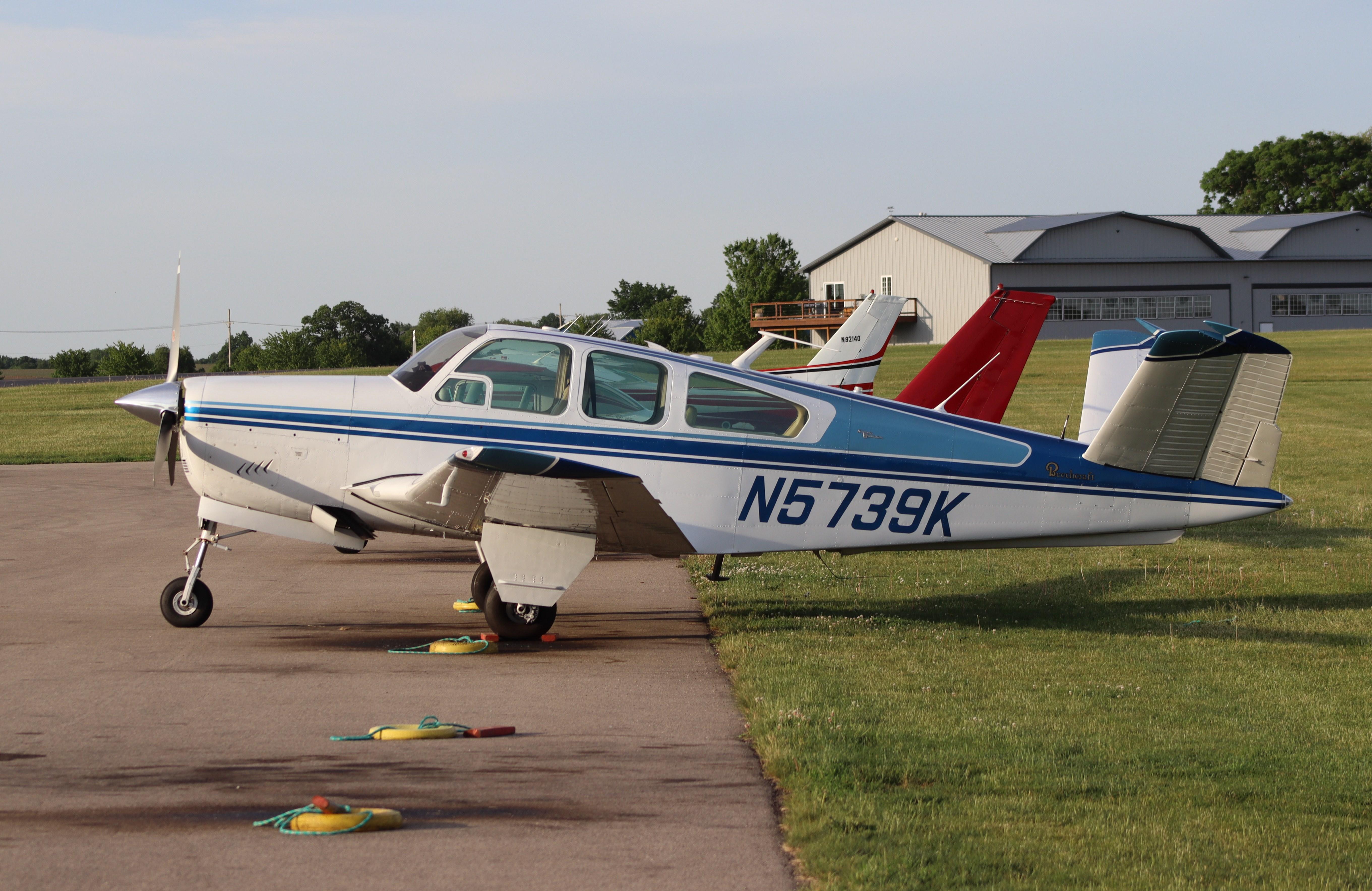 N5739K @ C77 - Beech S35 - by MarkPasqualino
