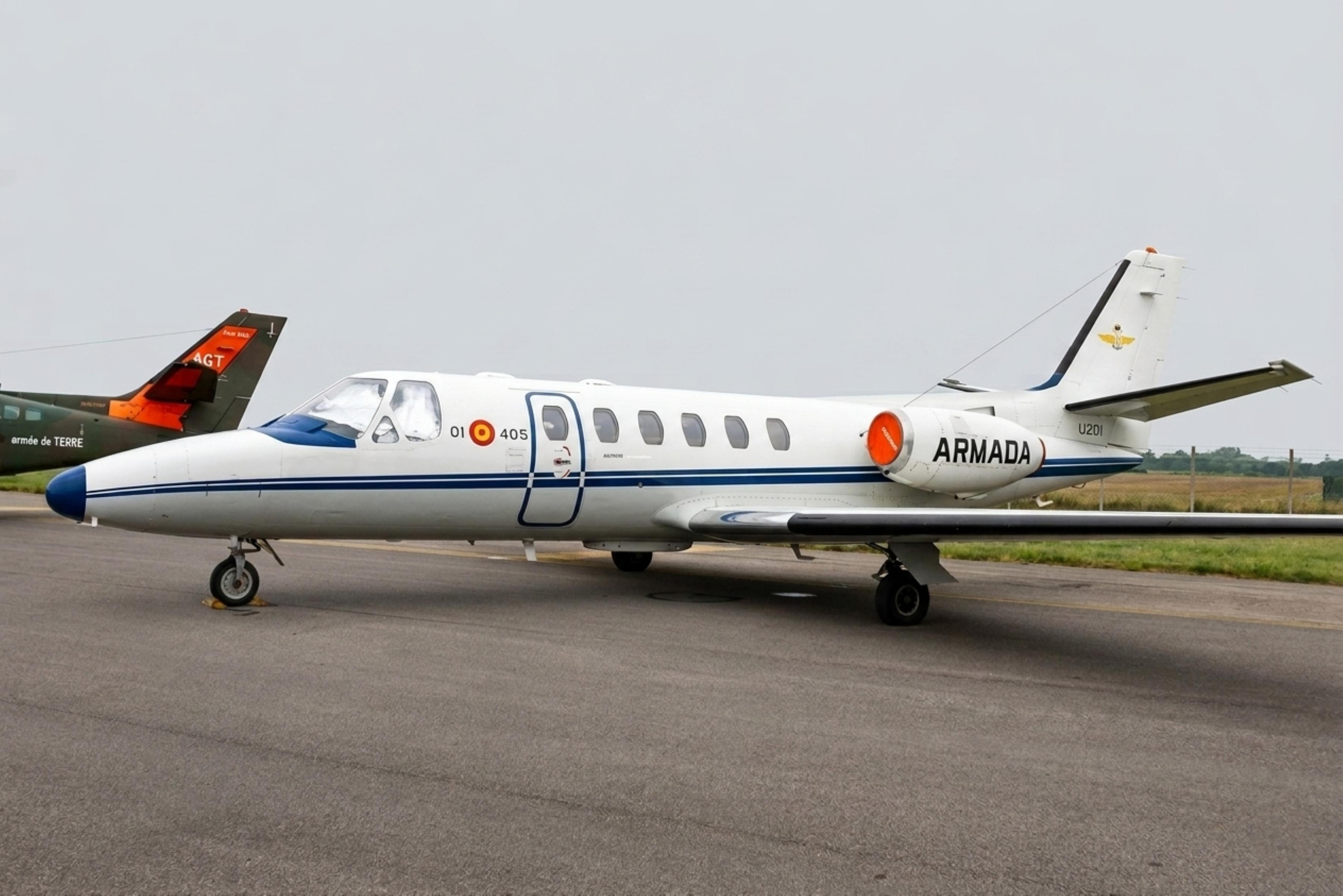 U20-1 @ EGVA - U-20-1 1983 Cessna 550 Citation ll Spanish Navy IAT
 - by PhilR