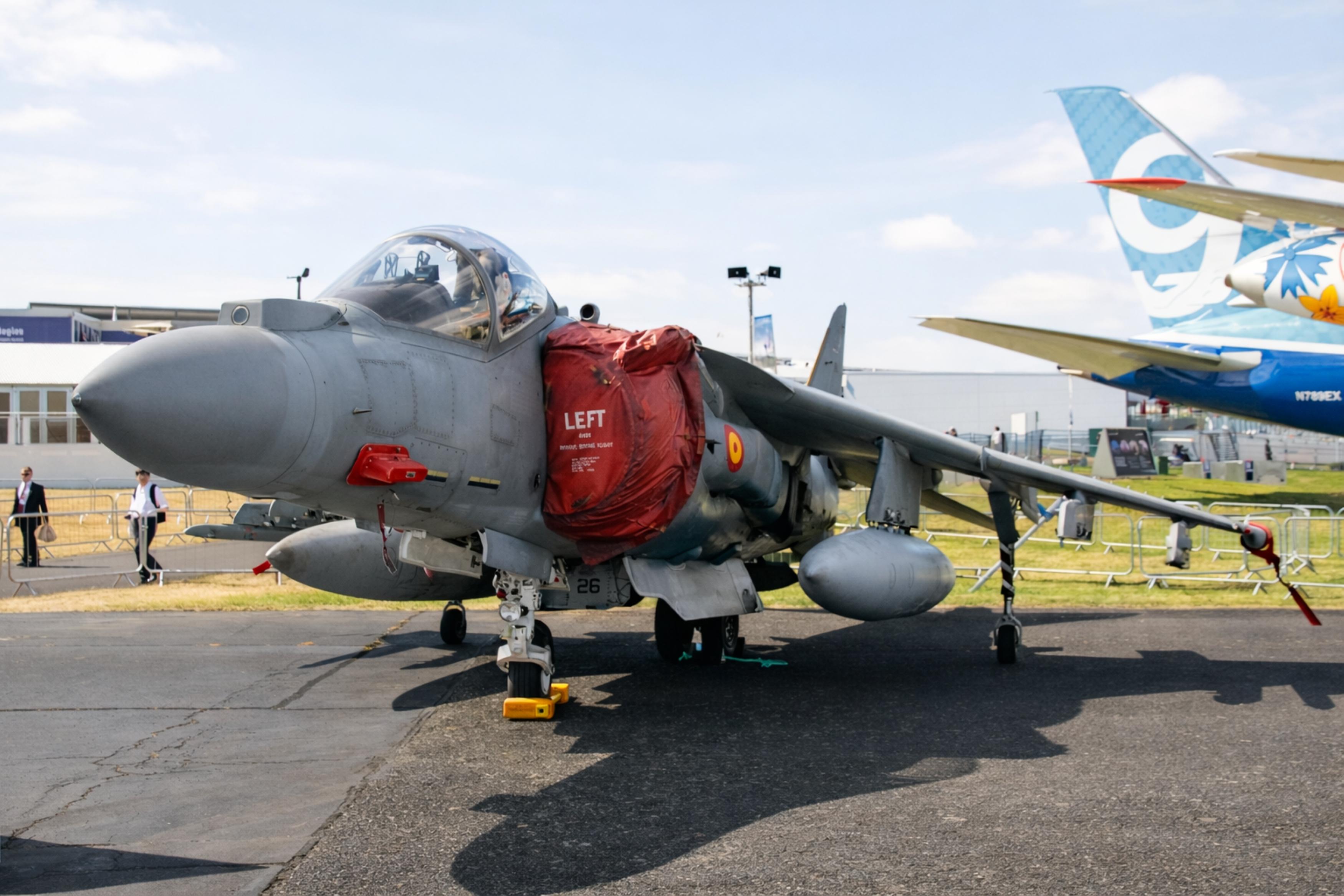VA1B-38 @ EGLF - VA.1B-38 MD EAV-8B Harrier ll Armada FIA 
 - by PhilR