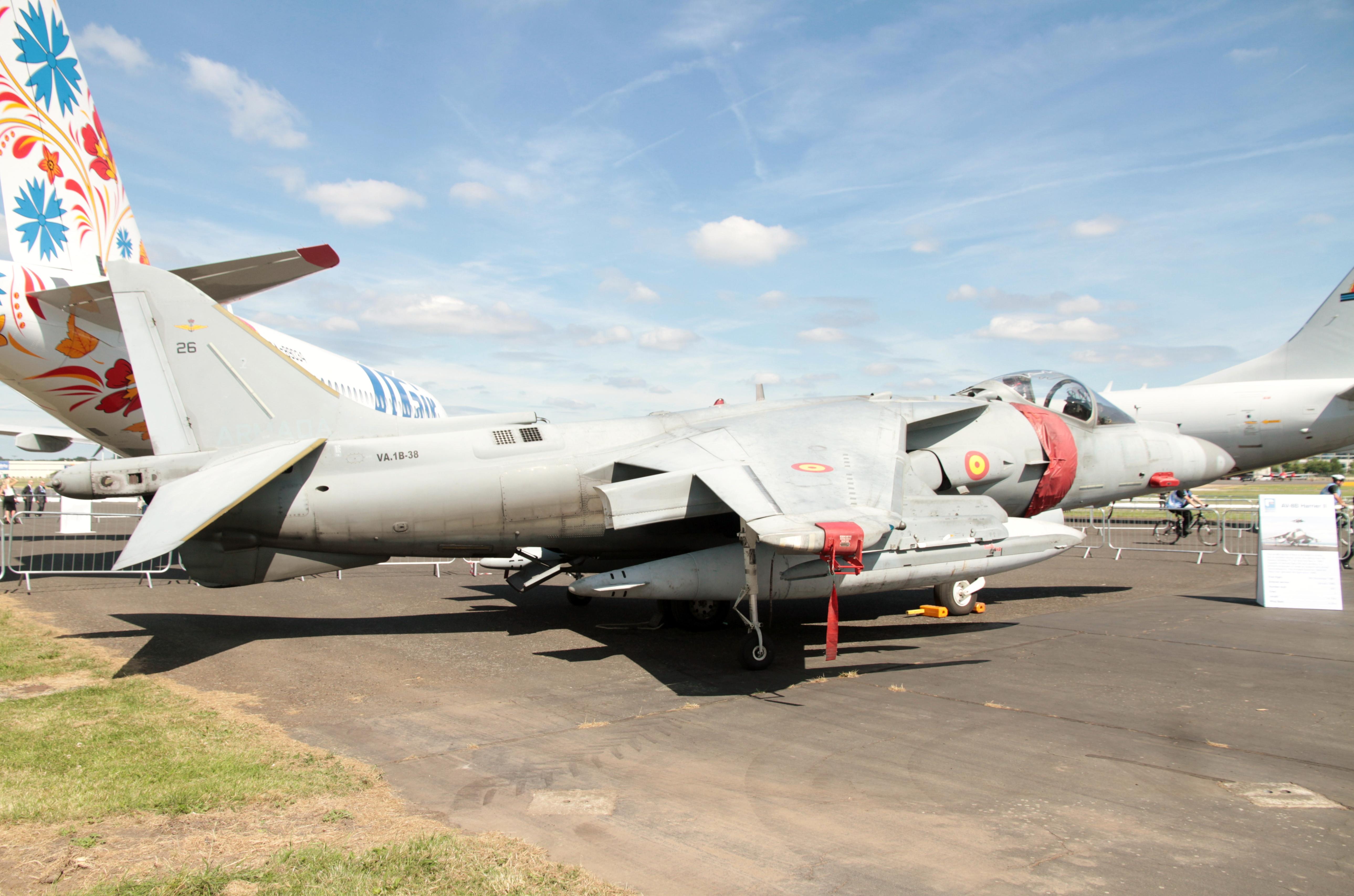 VA1B-38 @ EGLF - VA.1B-38 MD EAV-8B Harrier ll Armada FIA  - by PhilR