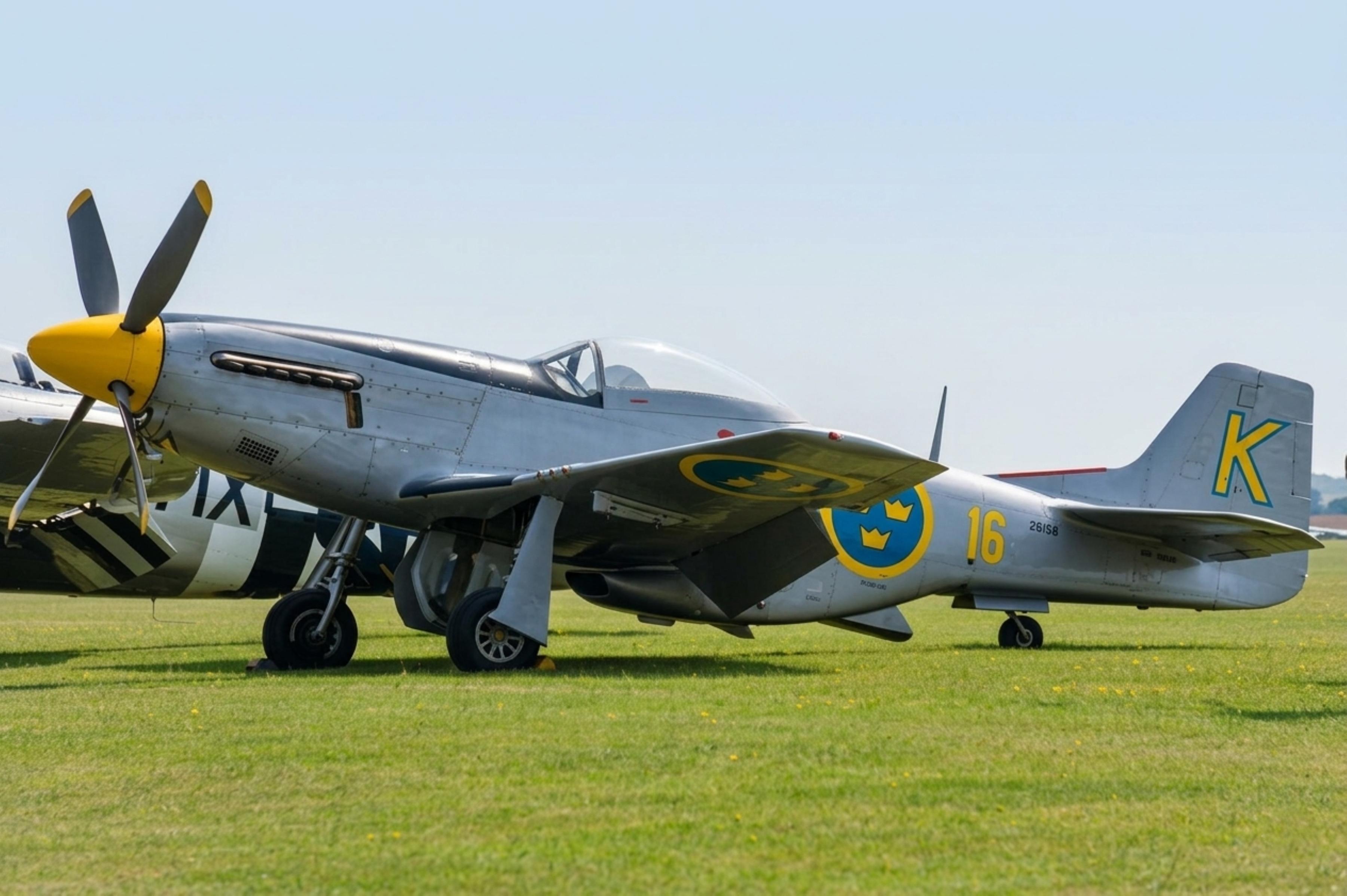 SE-BKG @ EGSU - 26158 (44-12016, SE-BKG) 1944 NA P-51D Mustang RSwedaf Duxford 
 - by PhilR