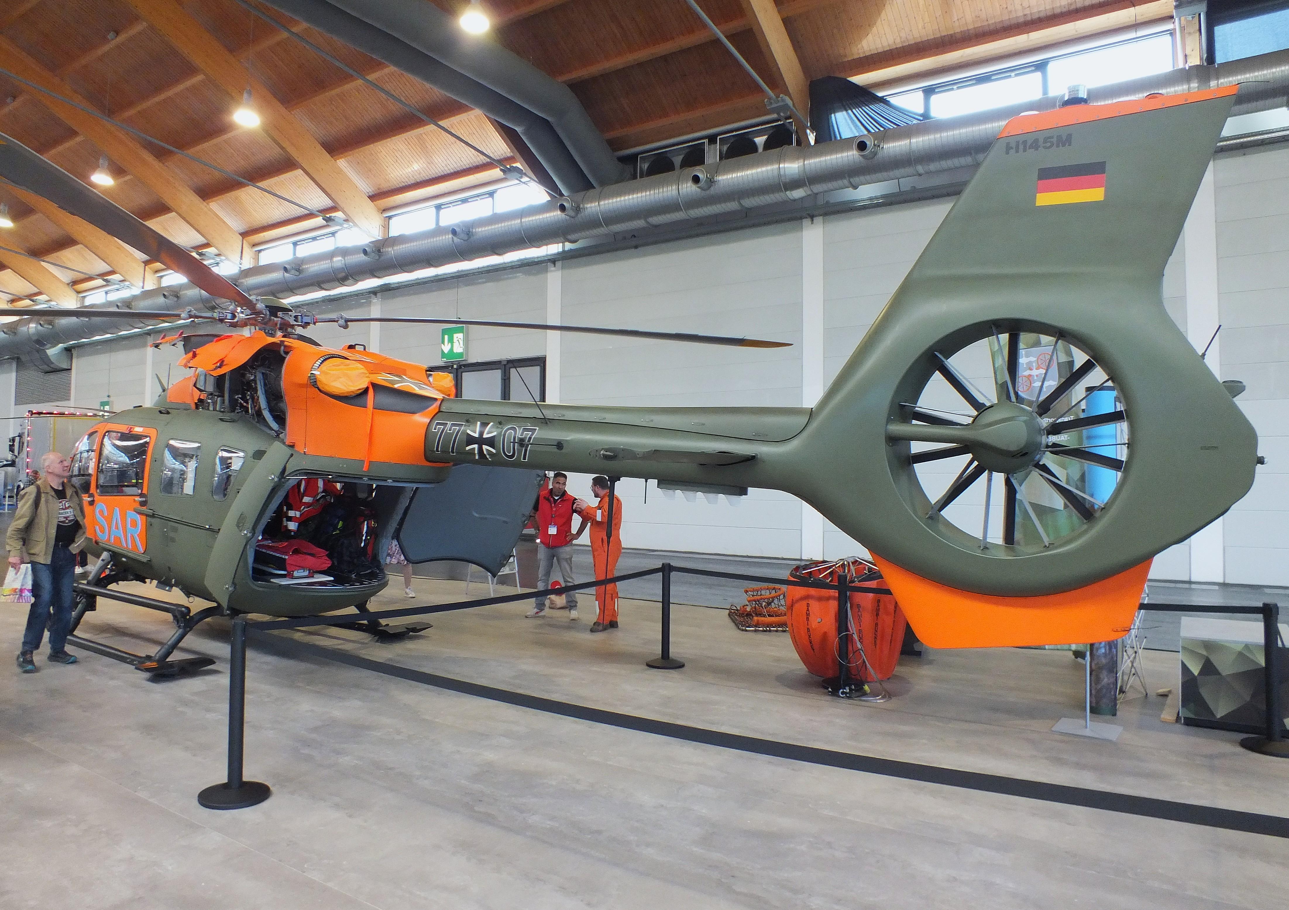 77 07 @ EDNY - Airbus Helicopters H145M LUH SAR of Heeresflieger (German army aviation) at the AERO 2026, Friedrichshafen - by iwarnecke