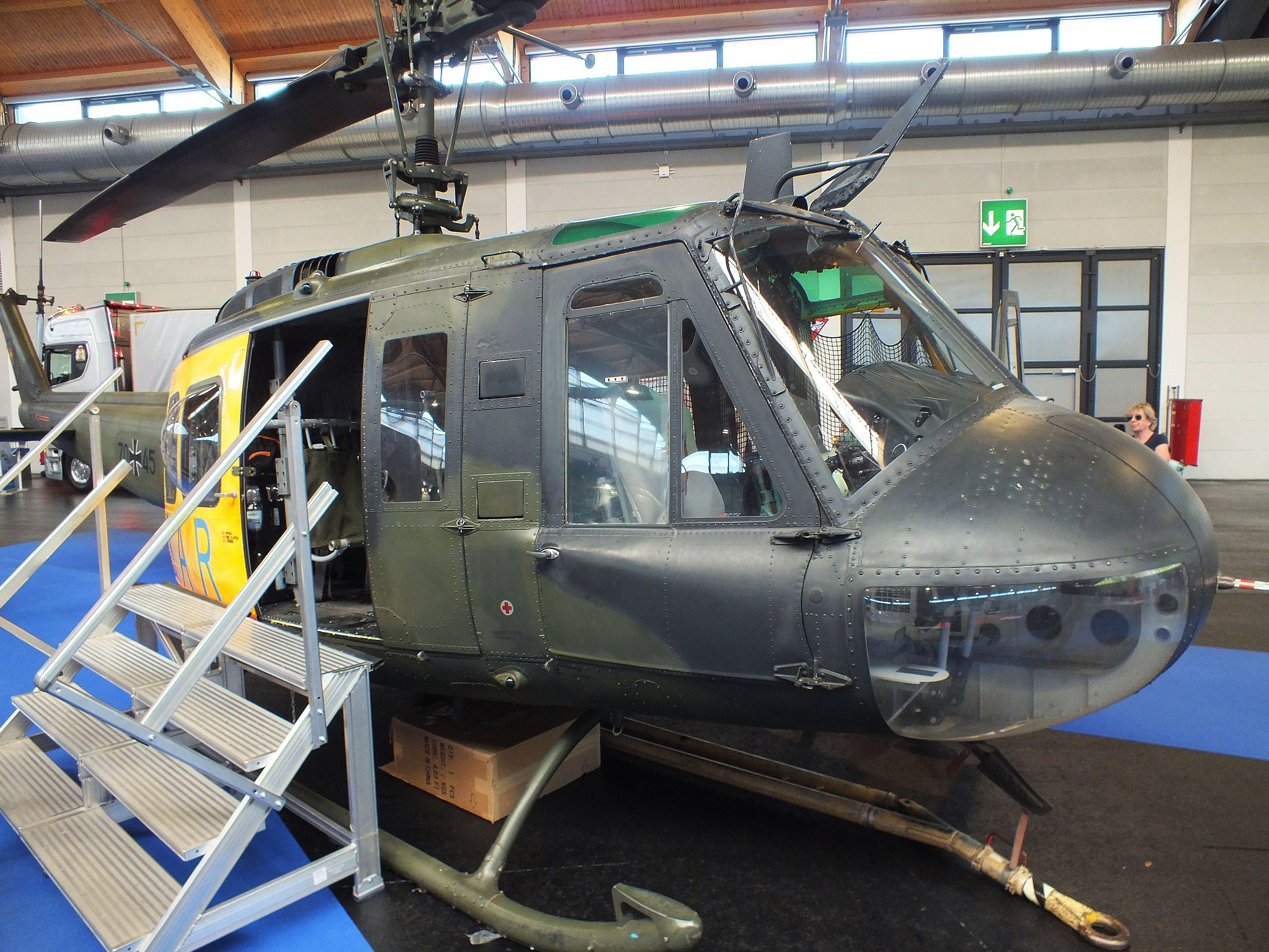 70 45 - Bell UH-1D Iroquois (preserved by the Dornier-Museum) at the AERO 2026, Friedrichshafen - by iwarnecke