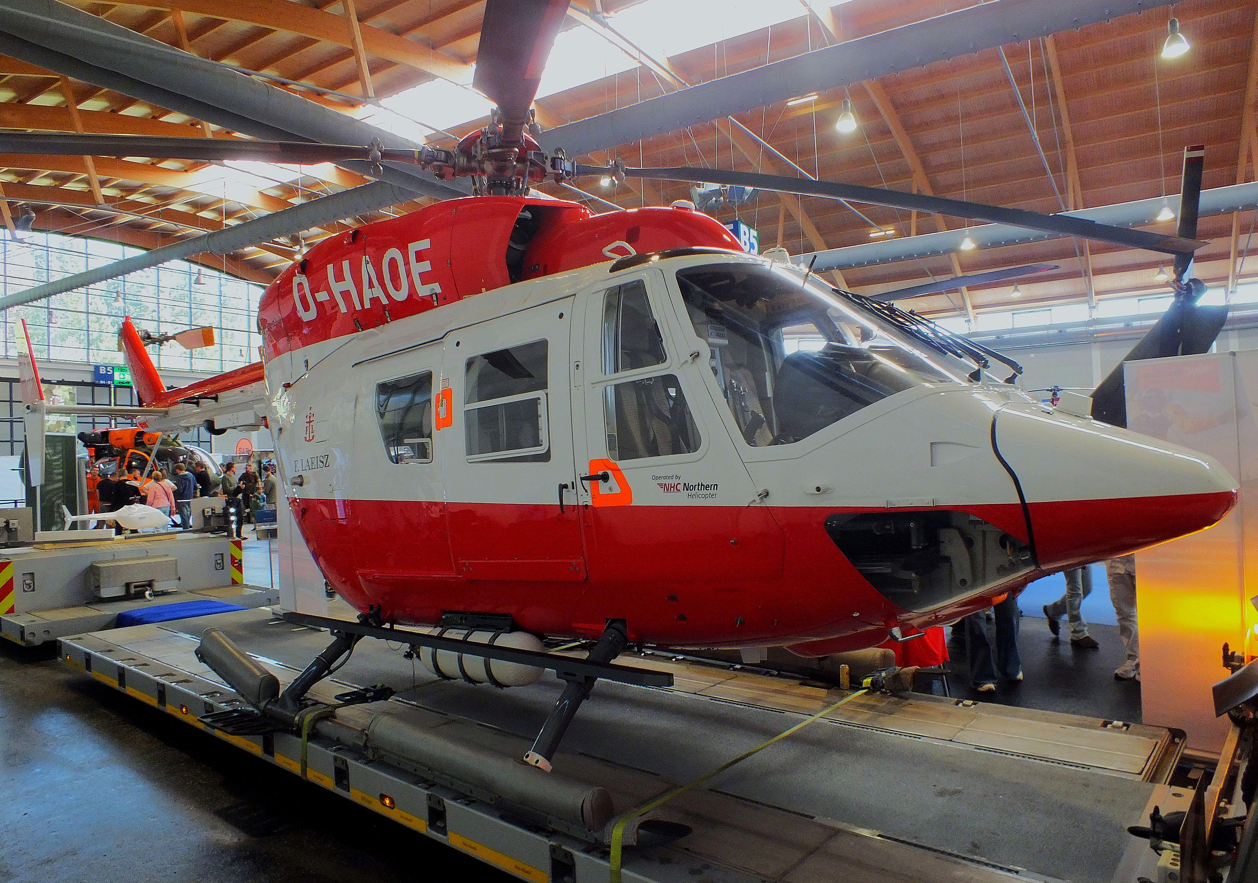 D-HAOE @ EDNY - MBB-Kawasaki BK-117C-1 of Northern Helicopter NHC at the AERO 2026, Friedrichshafen - by iwarnecke