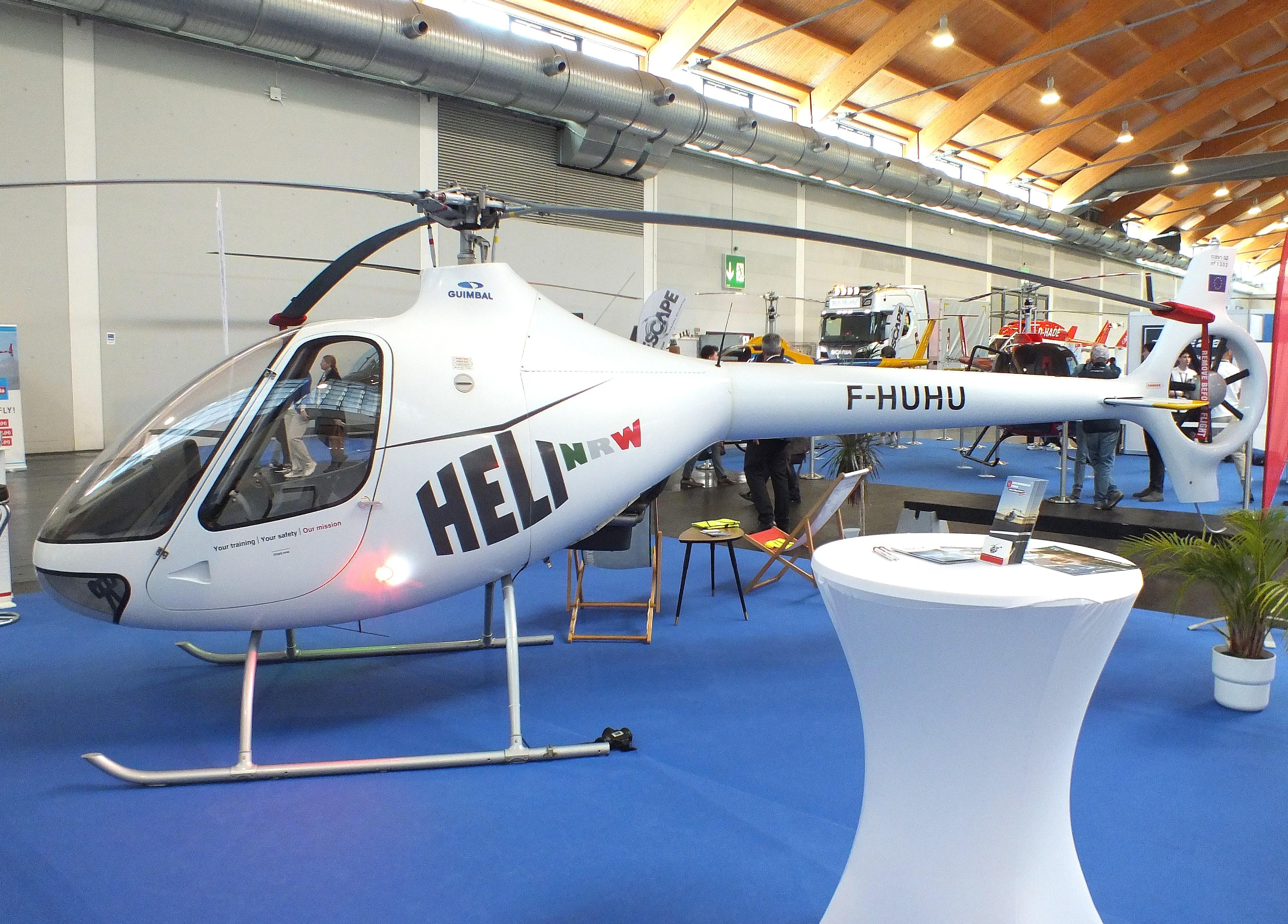 F-HUHU @ EDNY - Guimbal Cabri G2 at the AERO 2026, Friedrichshafen - by iwarnecke