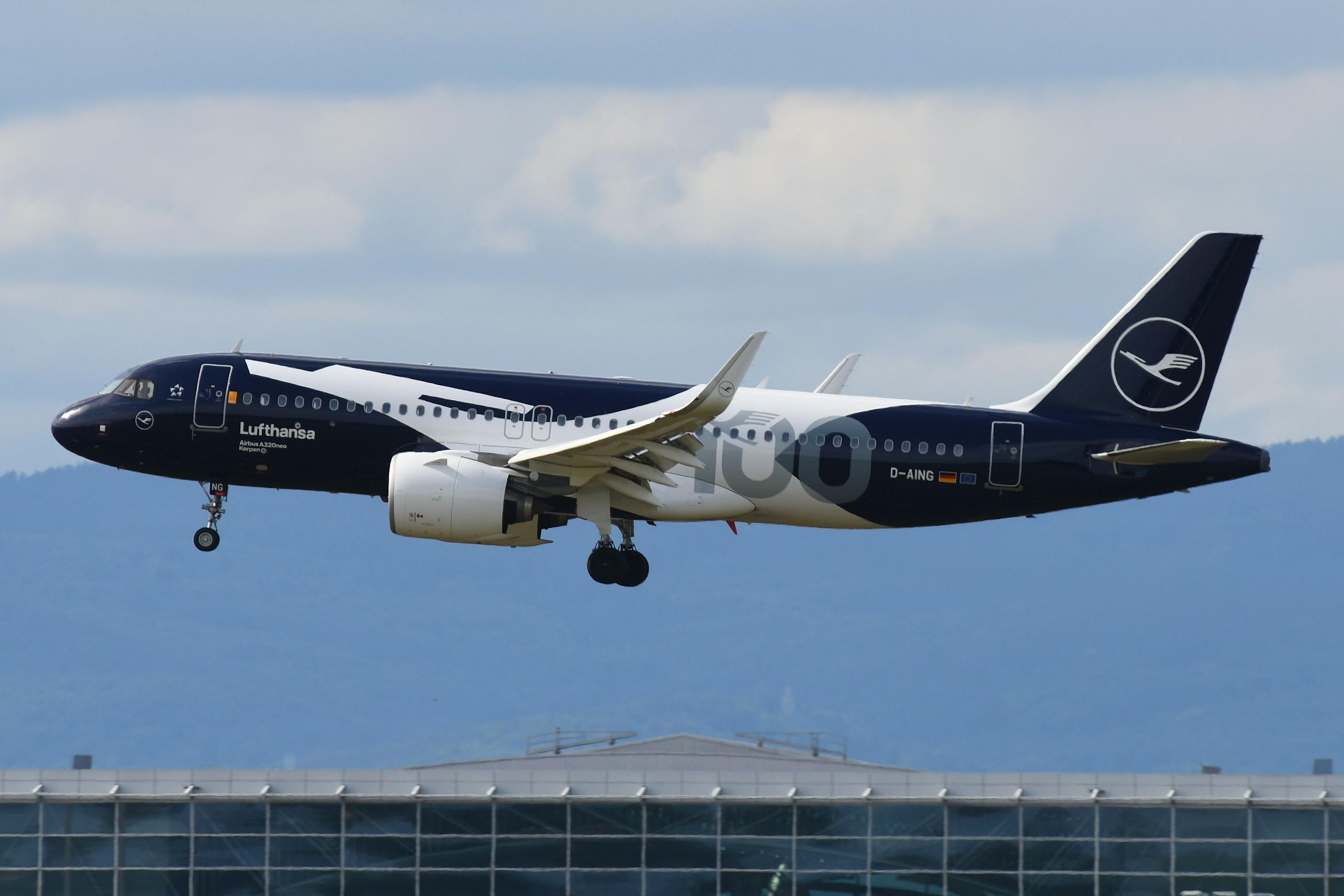 D-AING @ EDDF - Lufthansa A320N in special cs celebrating 100 years  - by FerryPNL