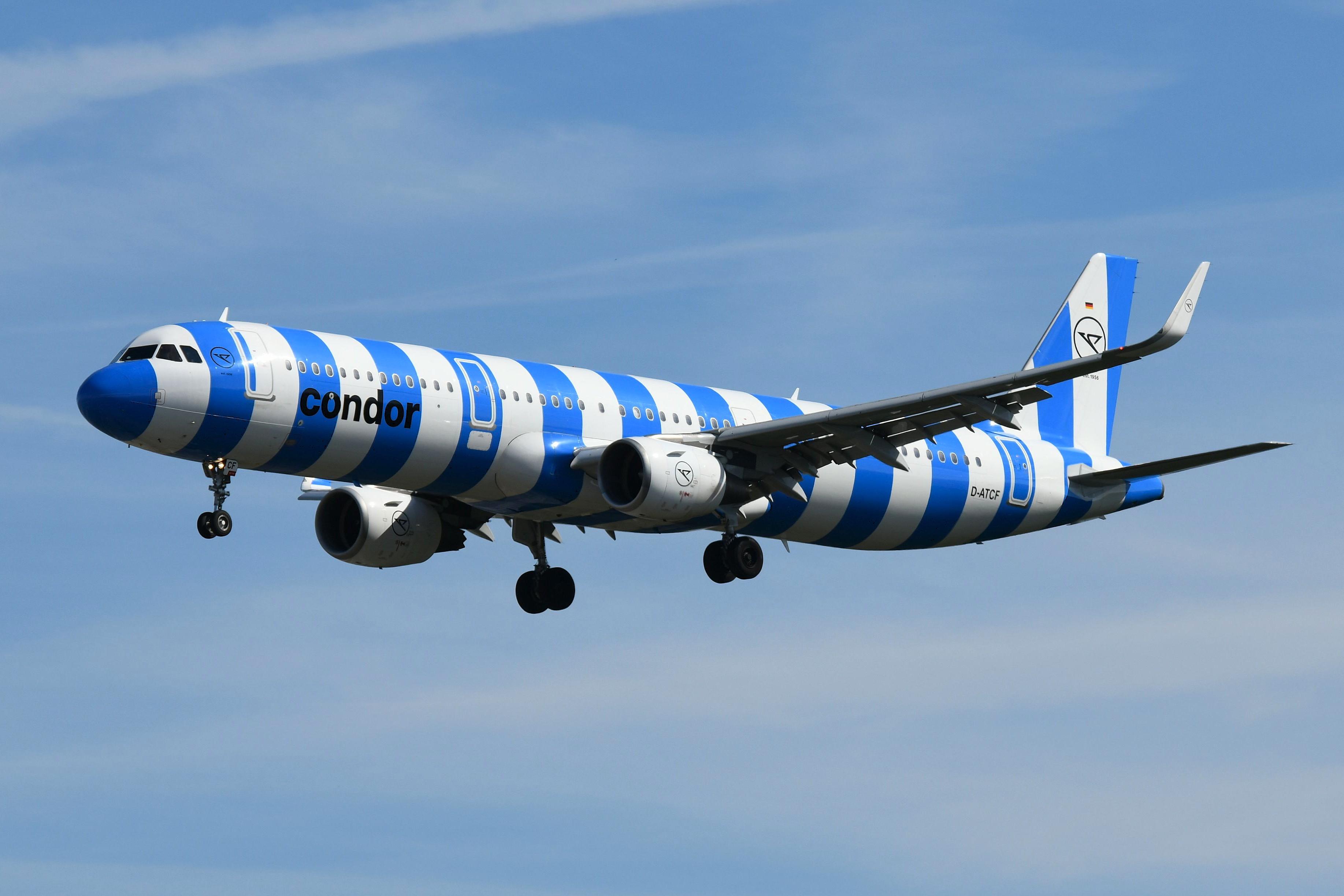D-ATCF @ EDDF - Arrival of Condor A321 in blue - by FerryPNL