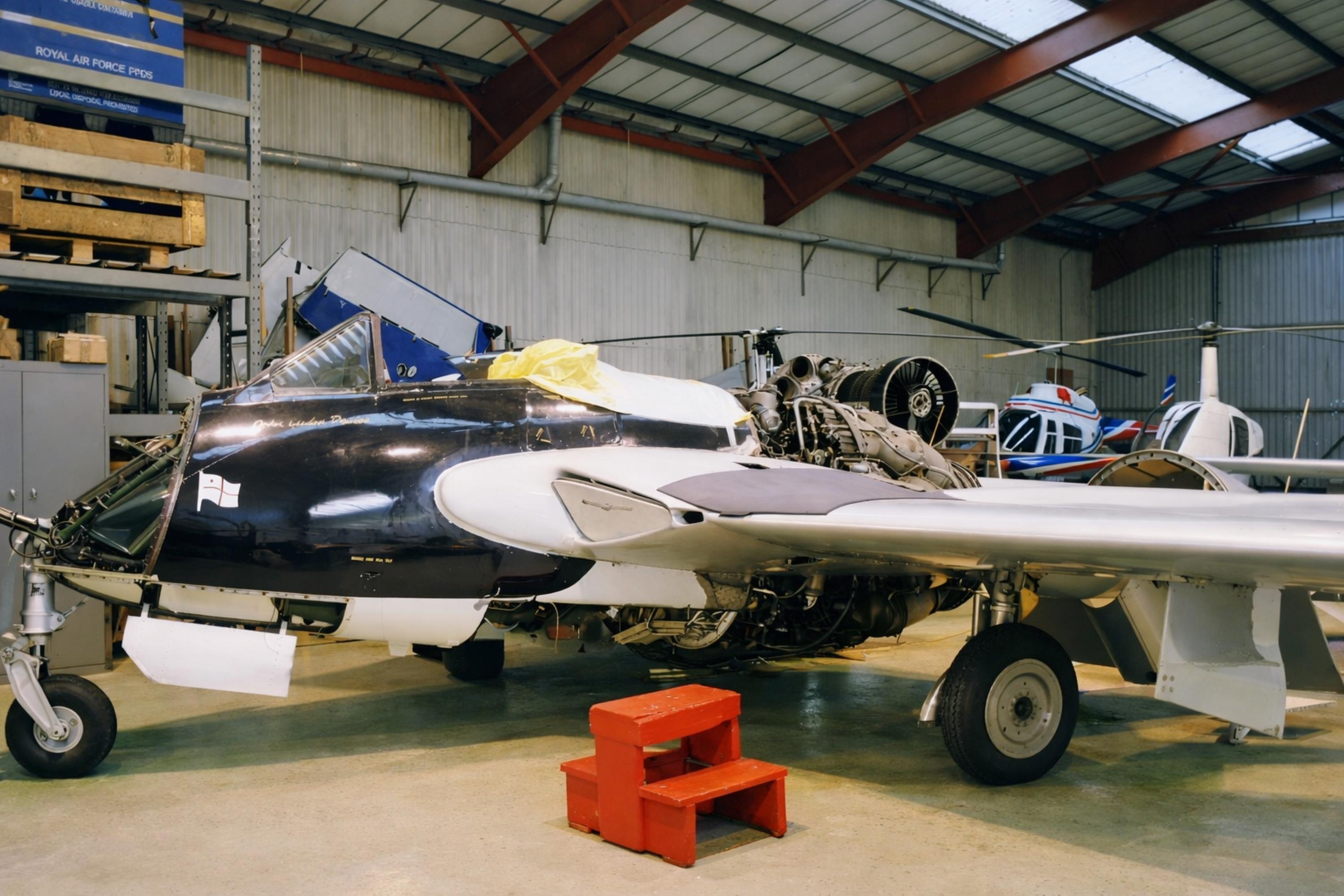 G-BLKA @ EGHH - G-BLKA DH115 Vampiire Jet Heritage Hurn 
 - by PhilR