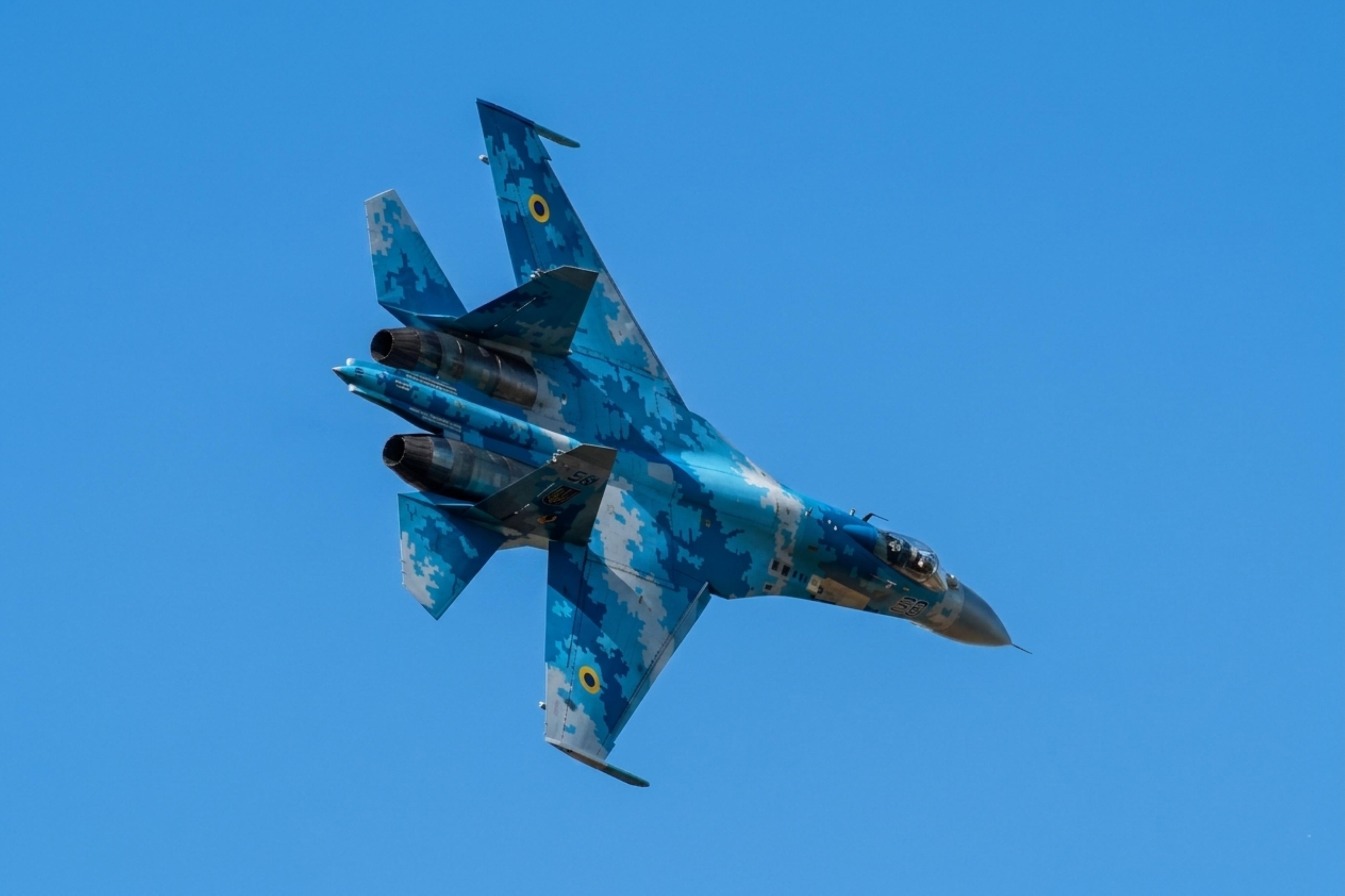 58 @ EGVA - 58 Sukhoi Su-27P Flanker UkrainianAF RIAT Fairford 
 - by PhilR