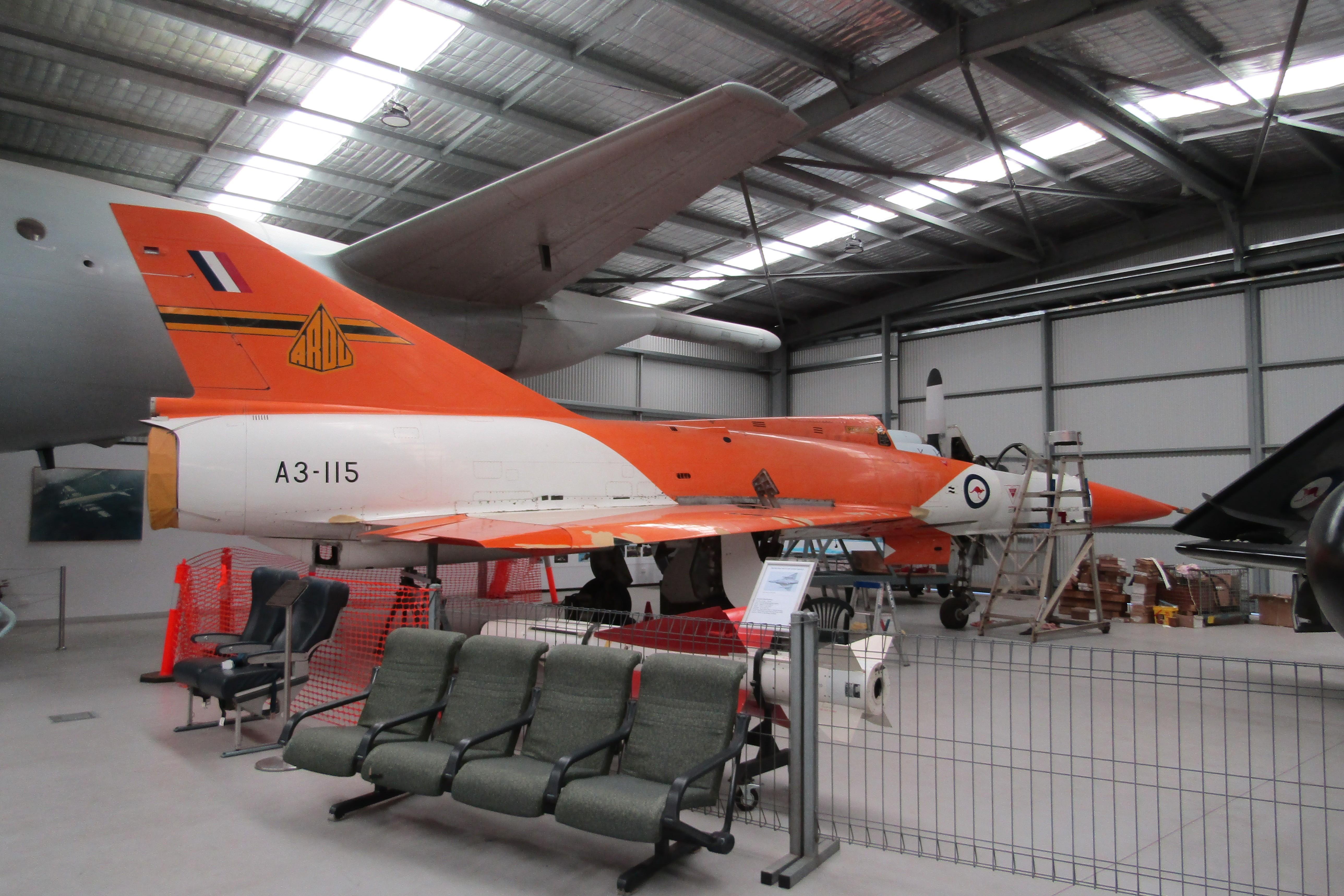 A3-115 @ YPAD - A3-115 1973 Dassault GAF Mirage IIID SAAM Port Adelaide 
 - by PhilR