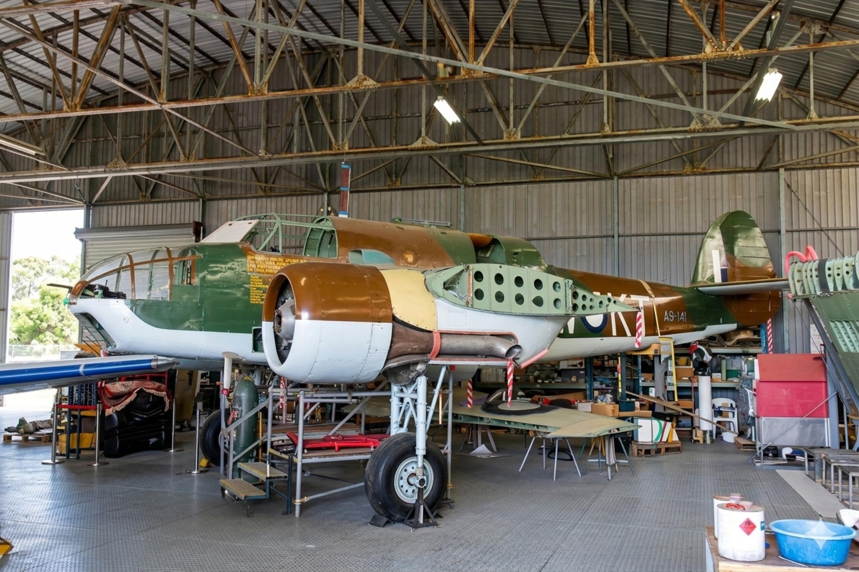 A9-141 @ YCAB - A9-141 (VH-KTW) 1941 Dept Aircraft Production MEL Bristol Beaufort Mk Vll RAAF Caboolture 
 - by PhilR