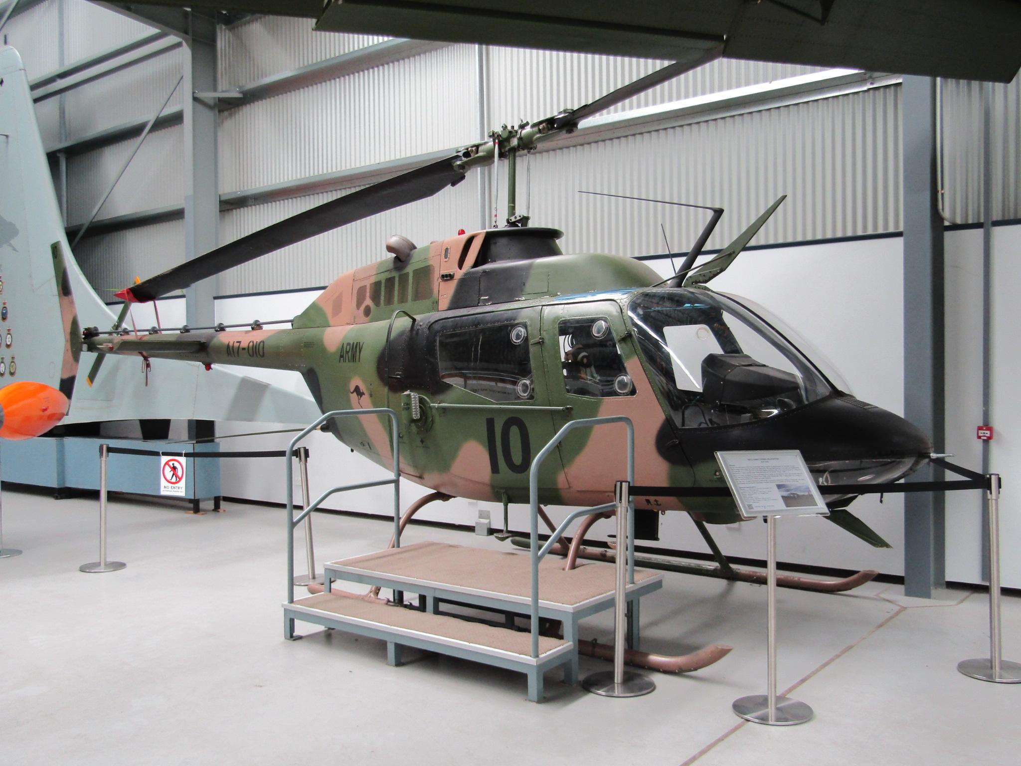 A17-010 @ YPAD - A17-010 1972 Bell 206B-1 (OH-58A Kiowa) Australian Army SAAM Port Adelaide 
 - by PhilR