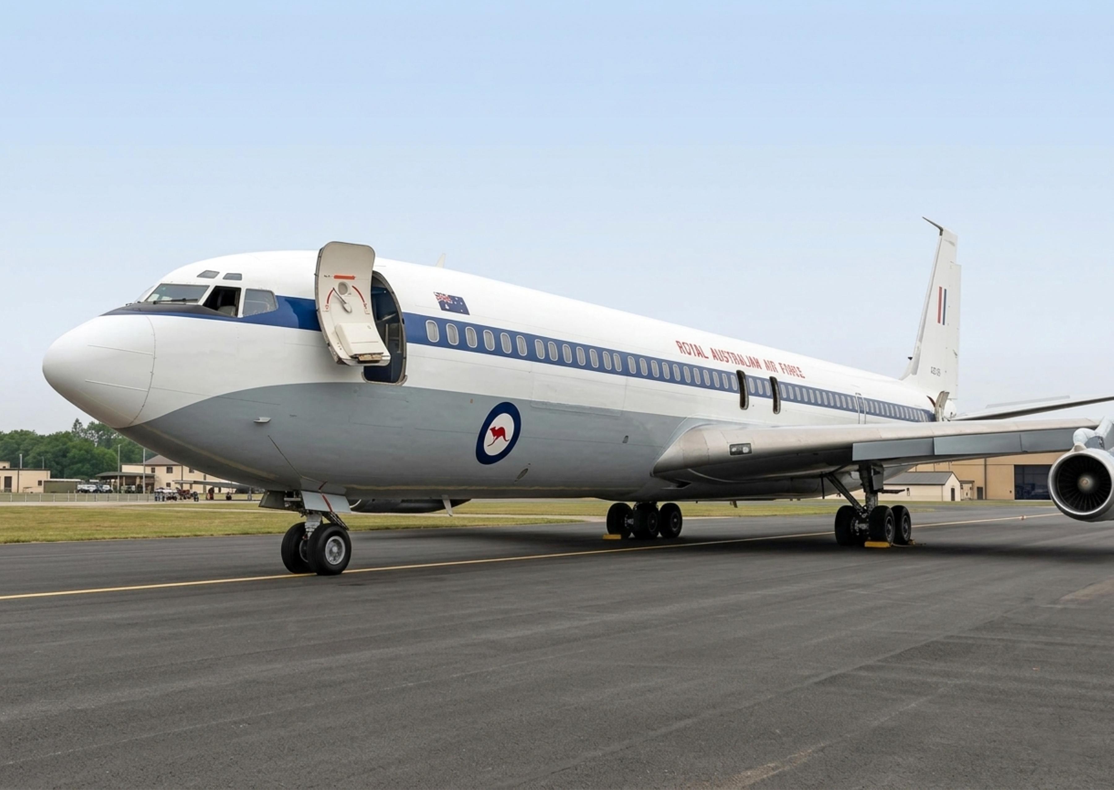 A20-261 @ EGUN - A20-261 1976 Boeing 707-368C RAAF Mildenhall 
 - by PhilR