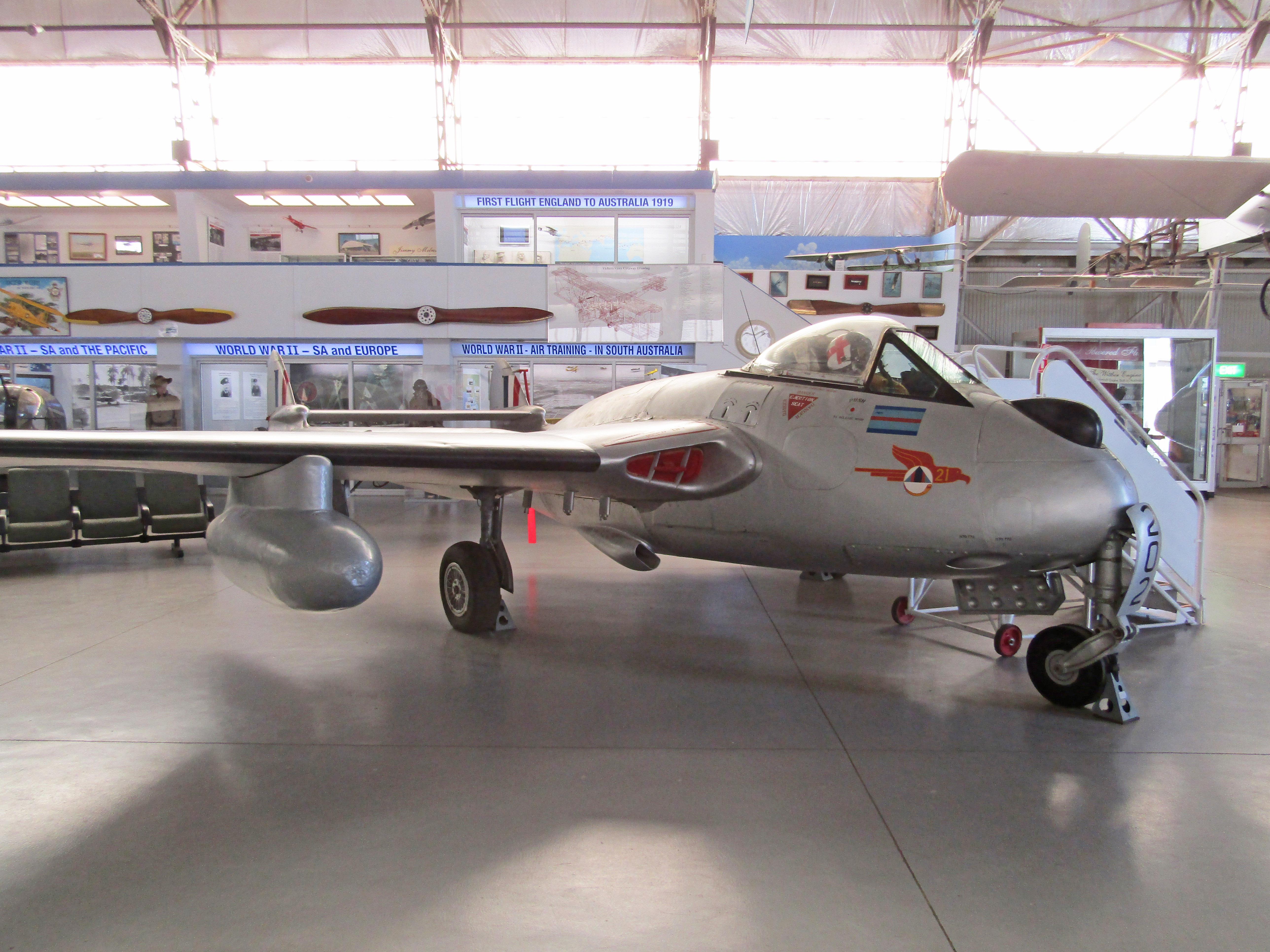 A79-202 @ YPAD - A79-202 1951 DH-100 Vampire FB.31 RAAF SAAM Port Adelaide 
 - by PhilR