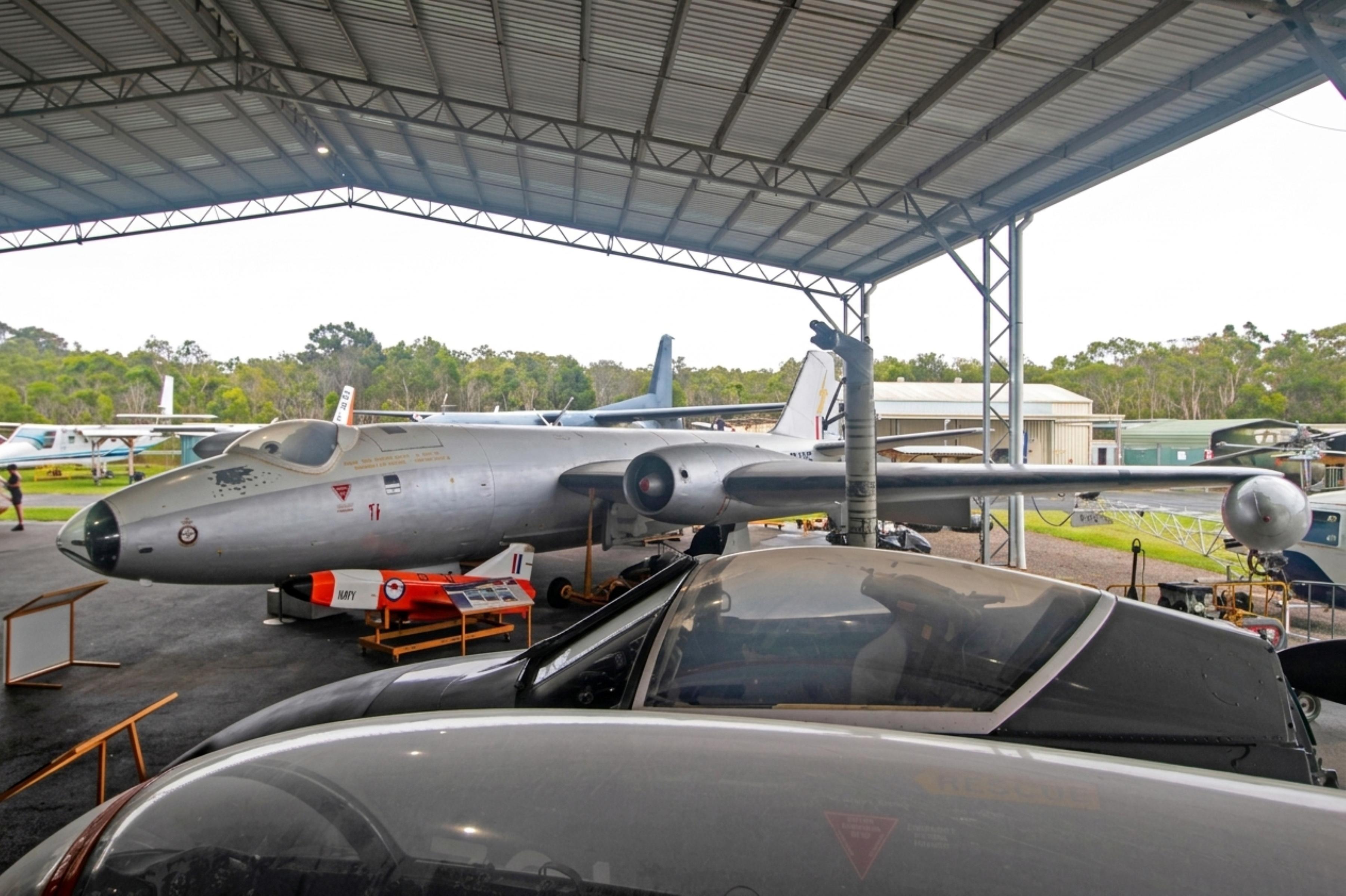 A84-225 @ YCDR - A84-225 1955 GAF Canberra Mk 20 QAM Caloundra 
 - by PhilR