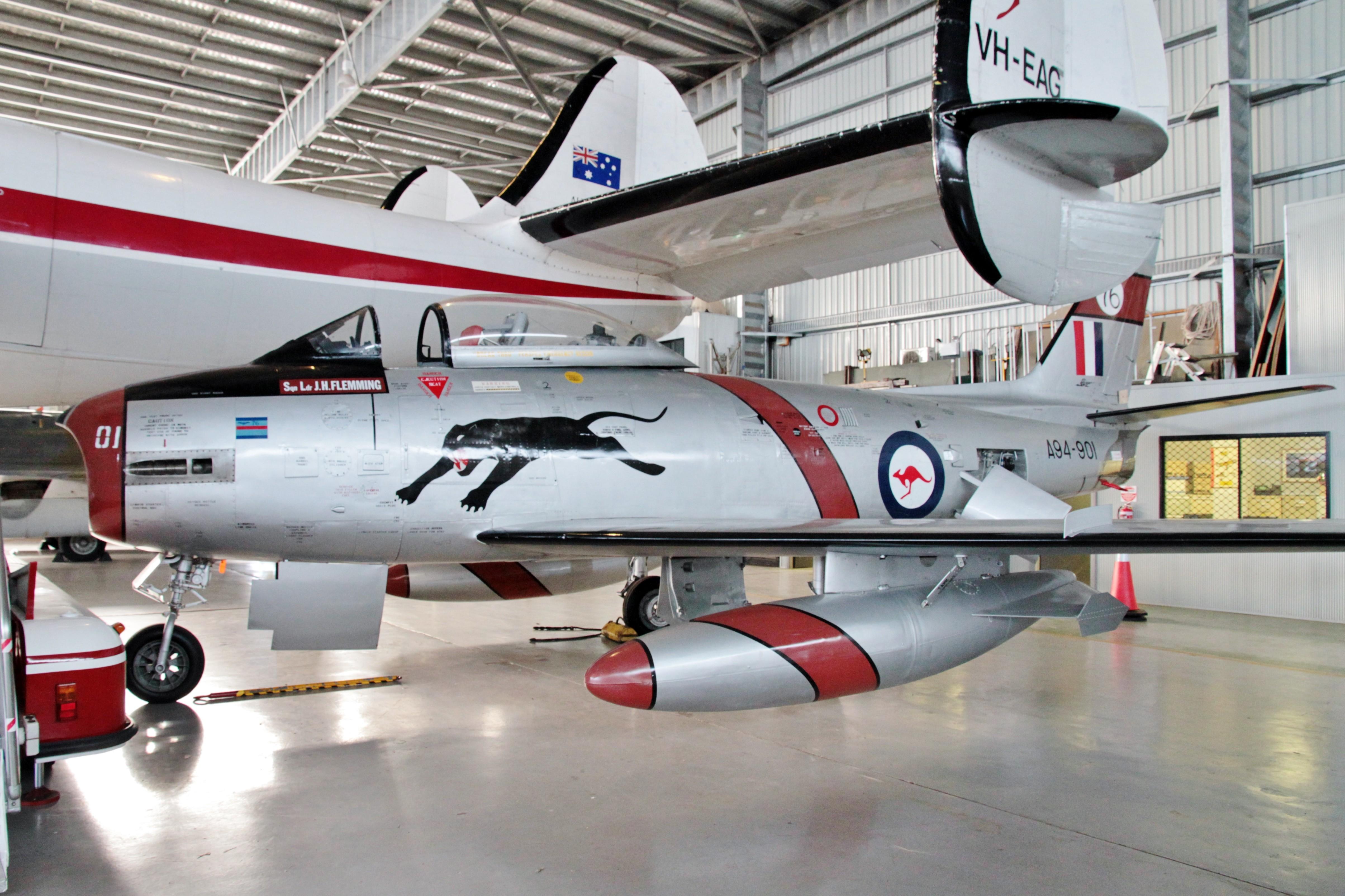 A94-901 @ YSHL - A94-901 1954 CAC CA-27 Sabre RAAF HARS Illawarra 
 - by PhilR