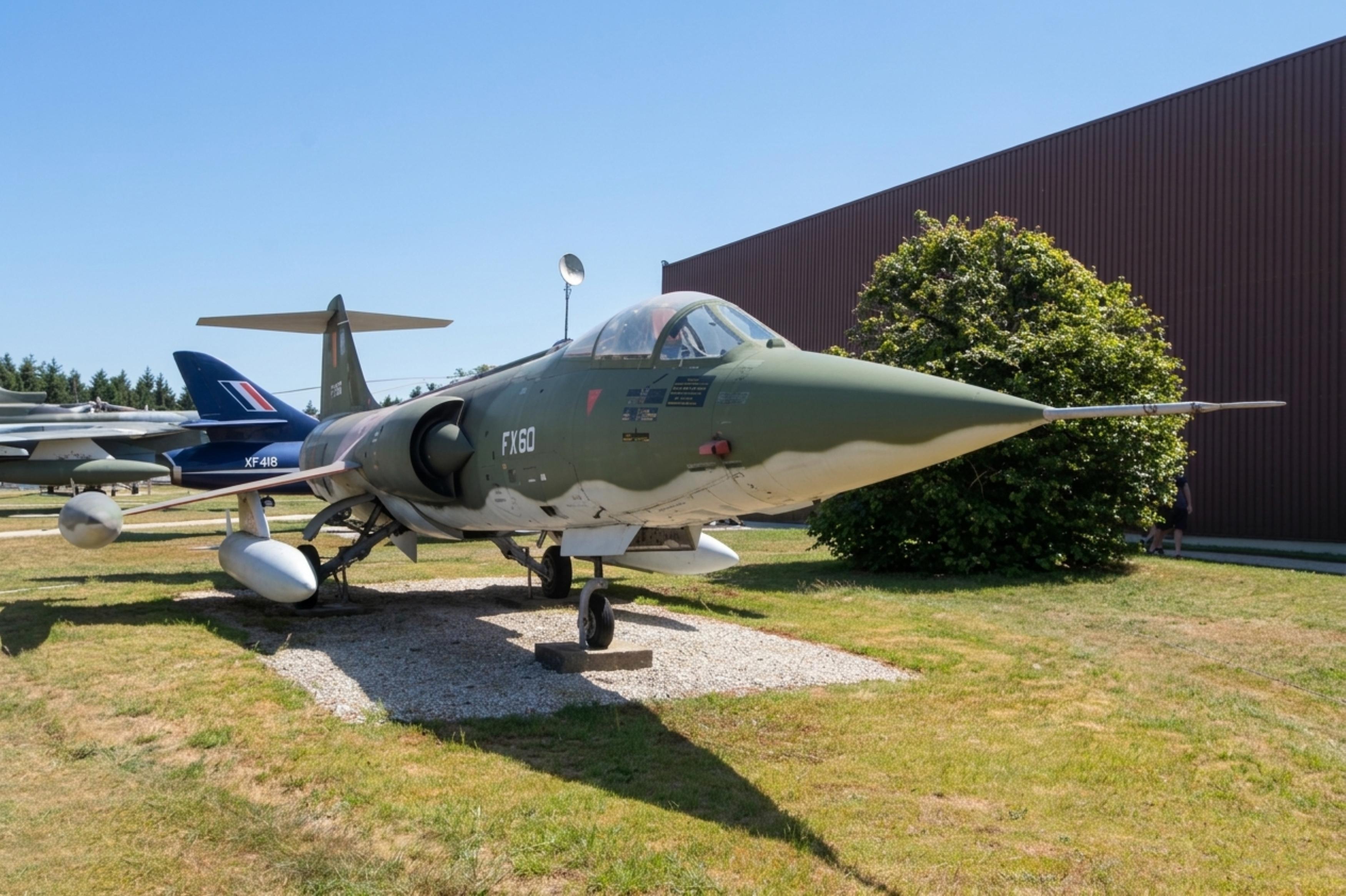 FX-60 @ HERMESKEIL - FX-60 1964 Lockheed F-104G Starfighter BAF tail from FX-65 1964 Hermeskeil 
 - by PhilR