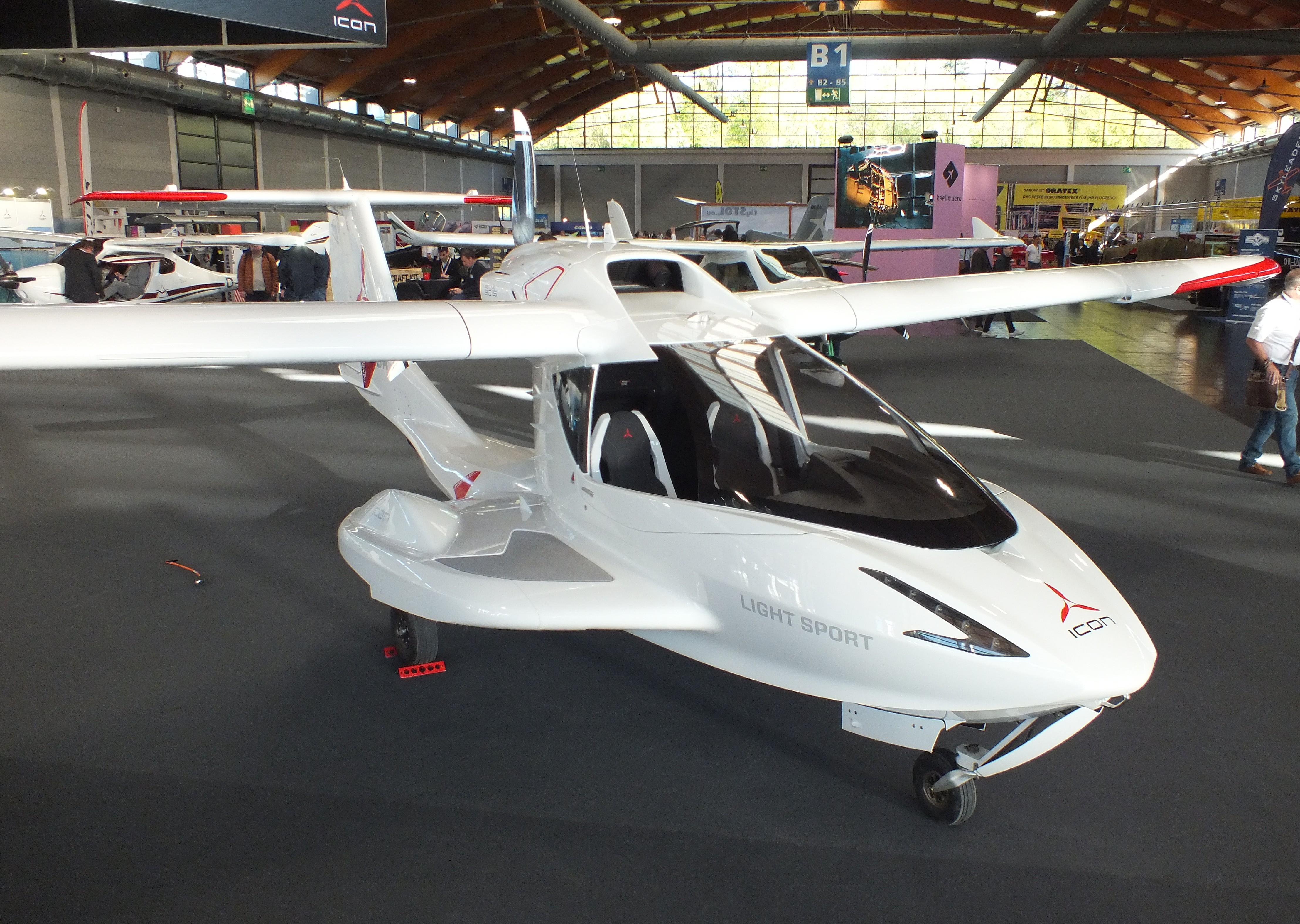 N746BA @ EDNY - ICON Aircraft A5 LSA at the AERO 2026, Friedrichshafen - by iwarnecke
