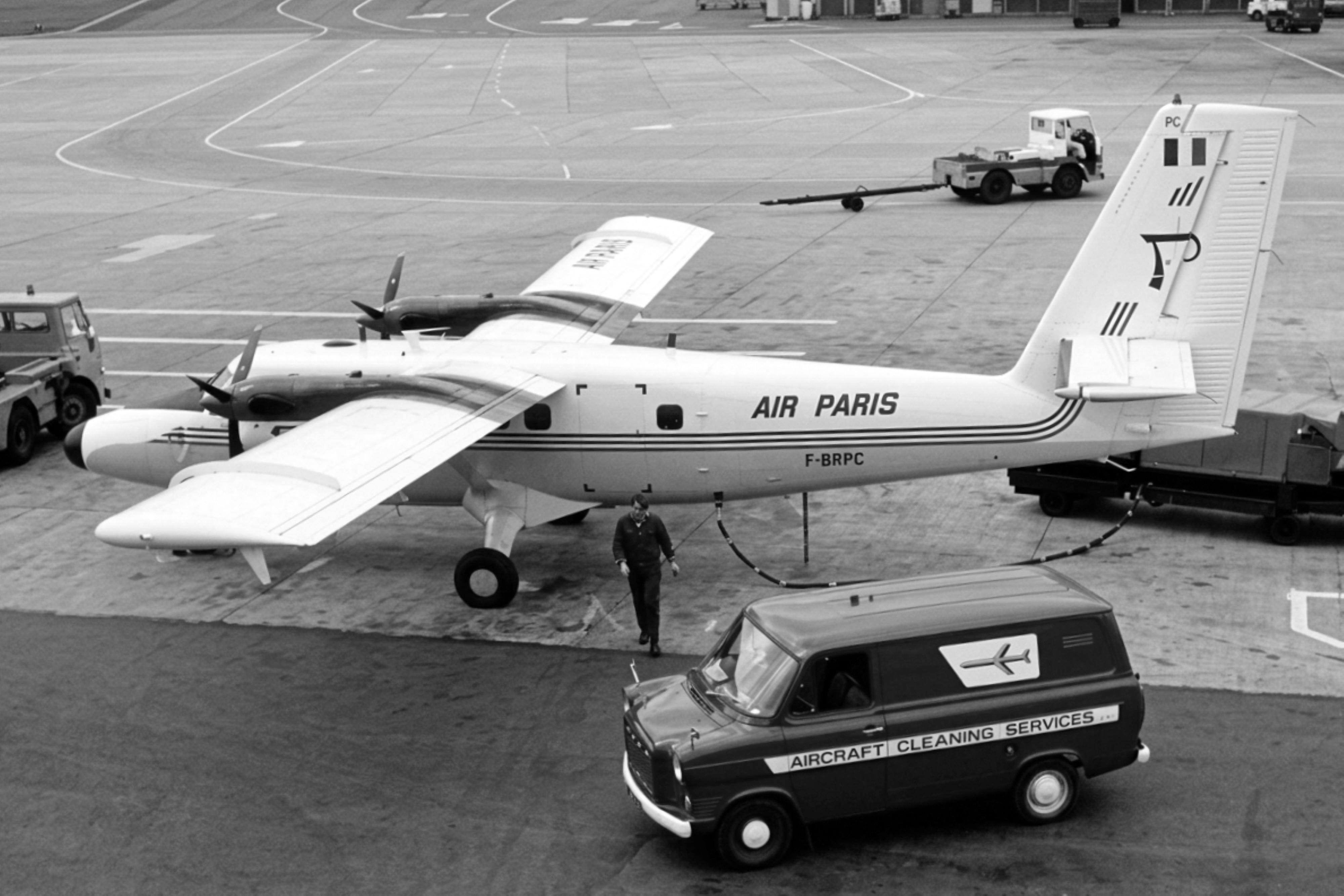 F-BRPC @ EGKK - F-BRPC 1968 DHC-6 Twin Otter Air Paris LGW 
 - by PhilR