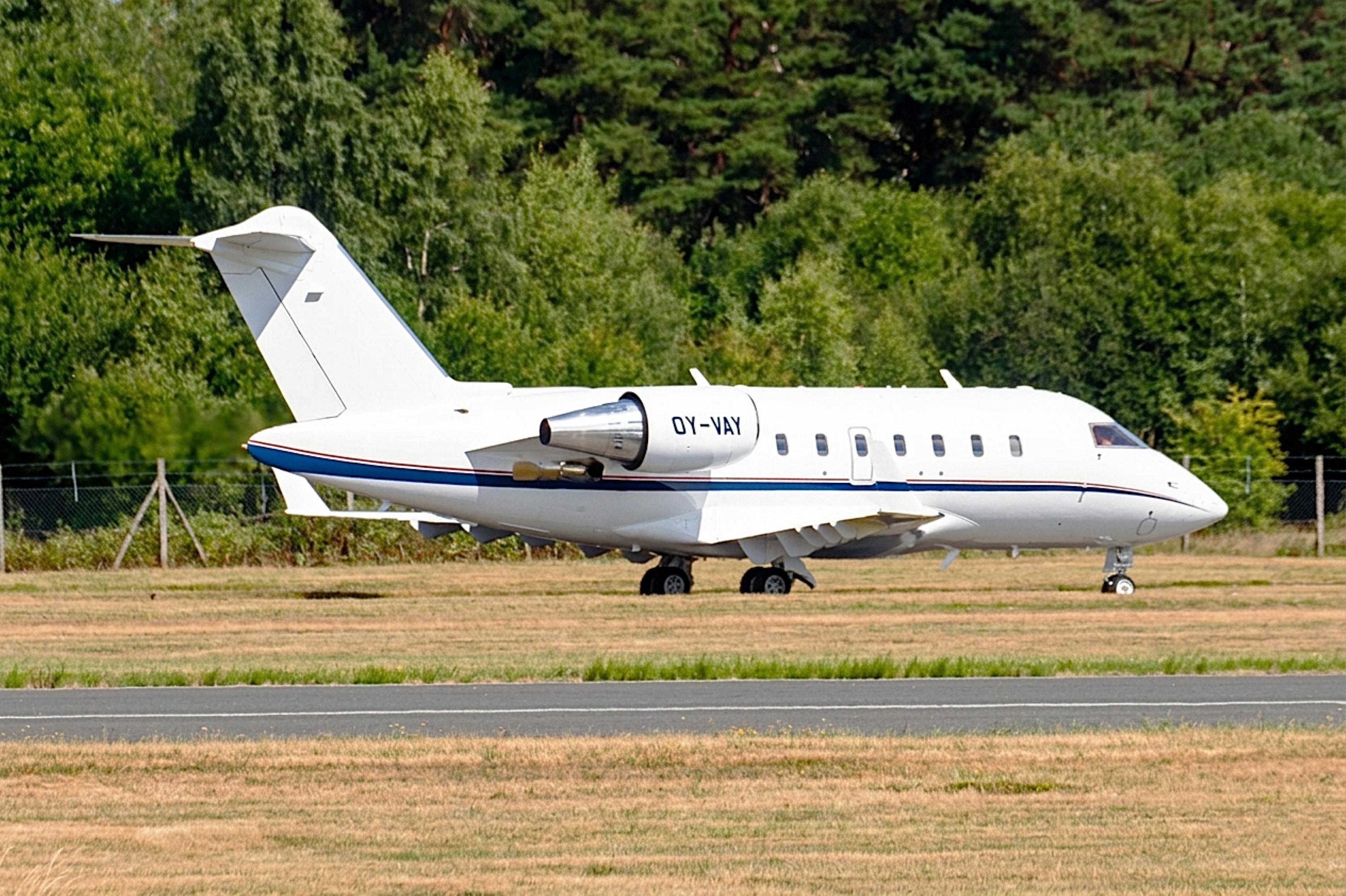 OY-VAY @ EGLF - OY-VAY 2011 Bombardier Challenger 605 Farnborough 
 - by PhilR