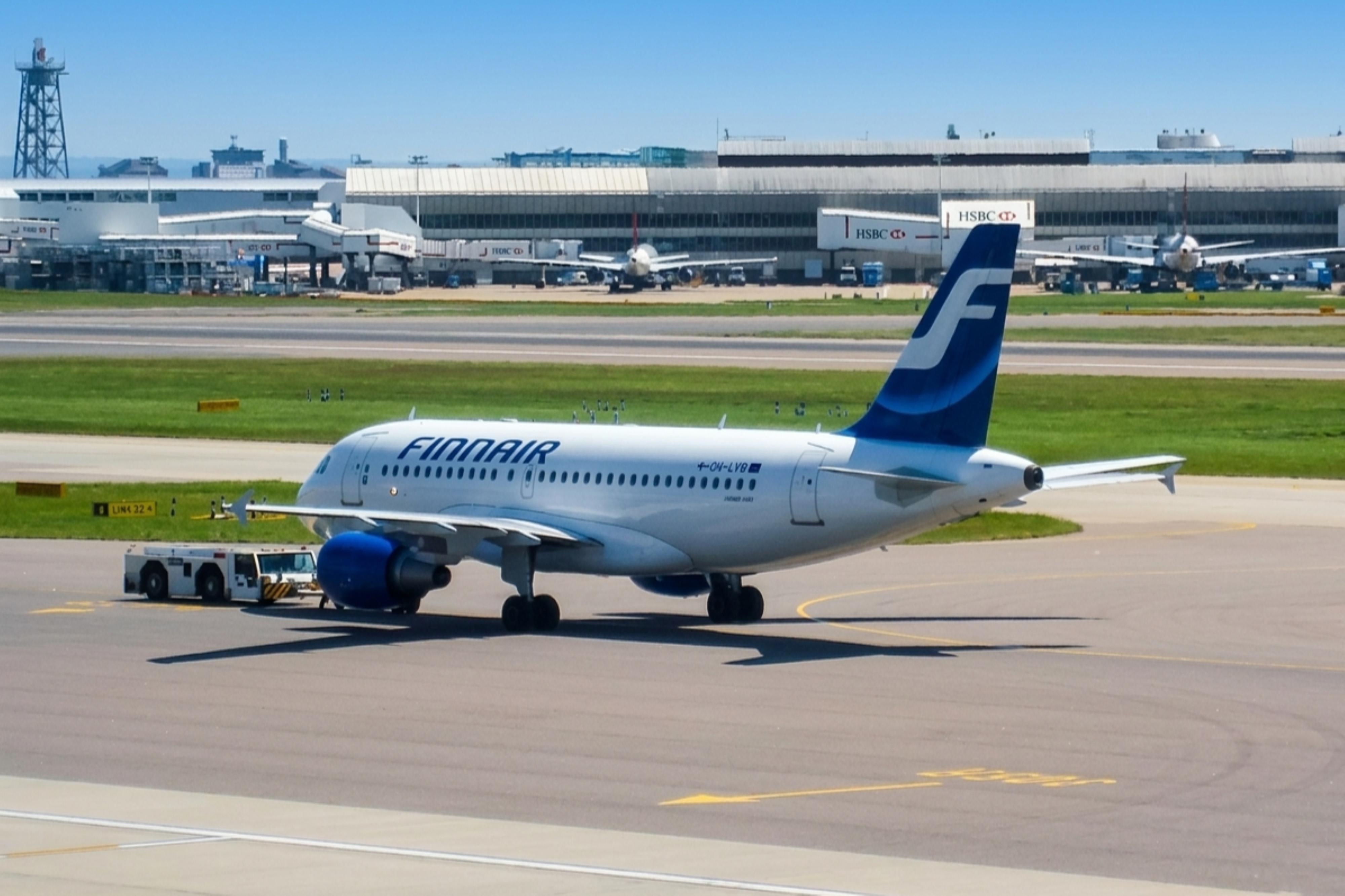 OH-LVB @ EGLL - OH-LVB 1999 A319-100 Finnair LHR 
 - by PhilR