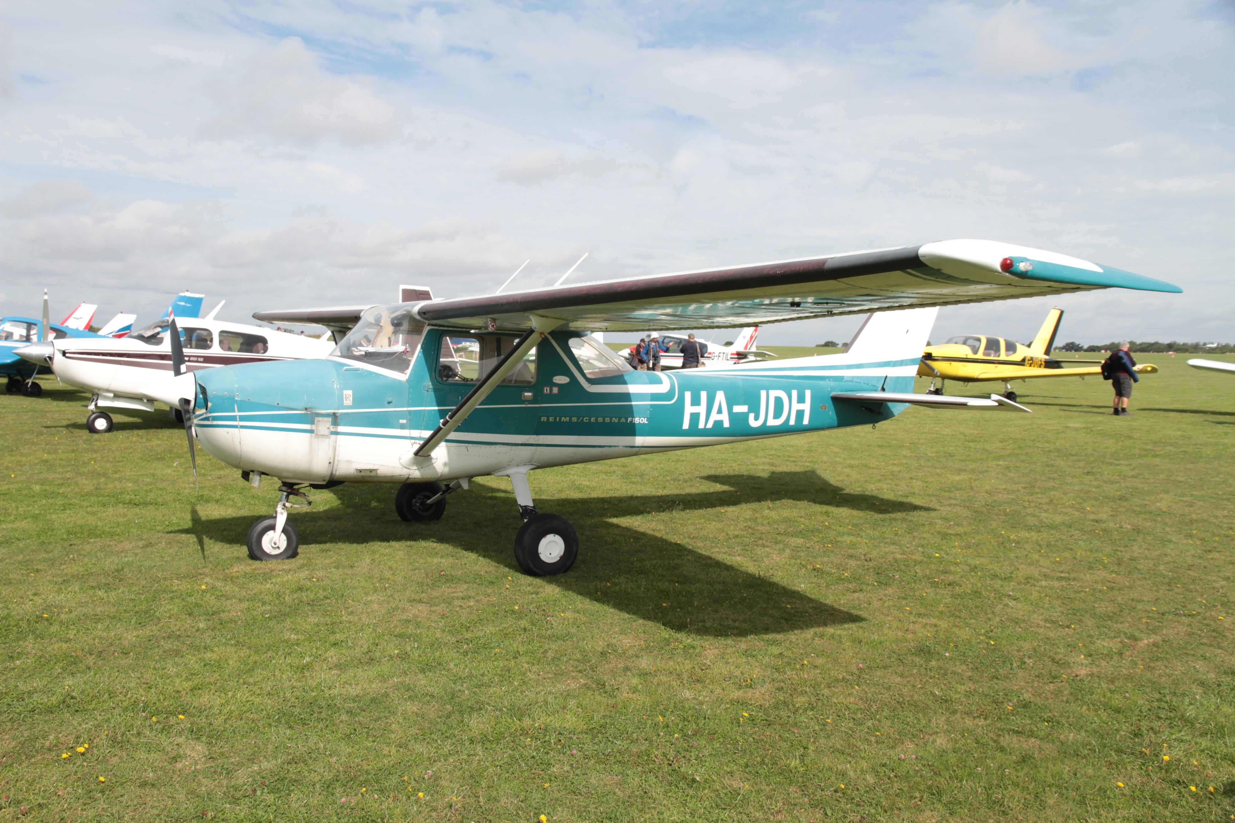 HA-JDH @ EGBK - HA-JDH 1971 Reims Cessna 150L LAA Rally Sywell 
 - by PhilR