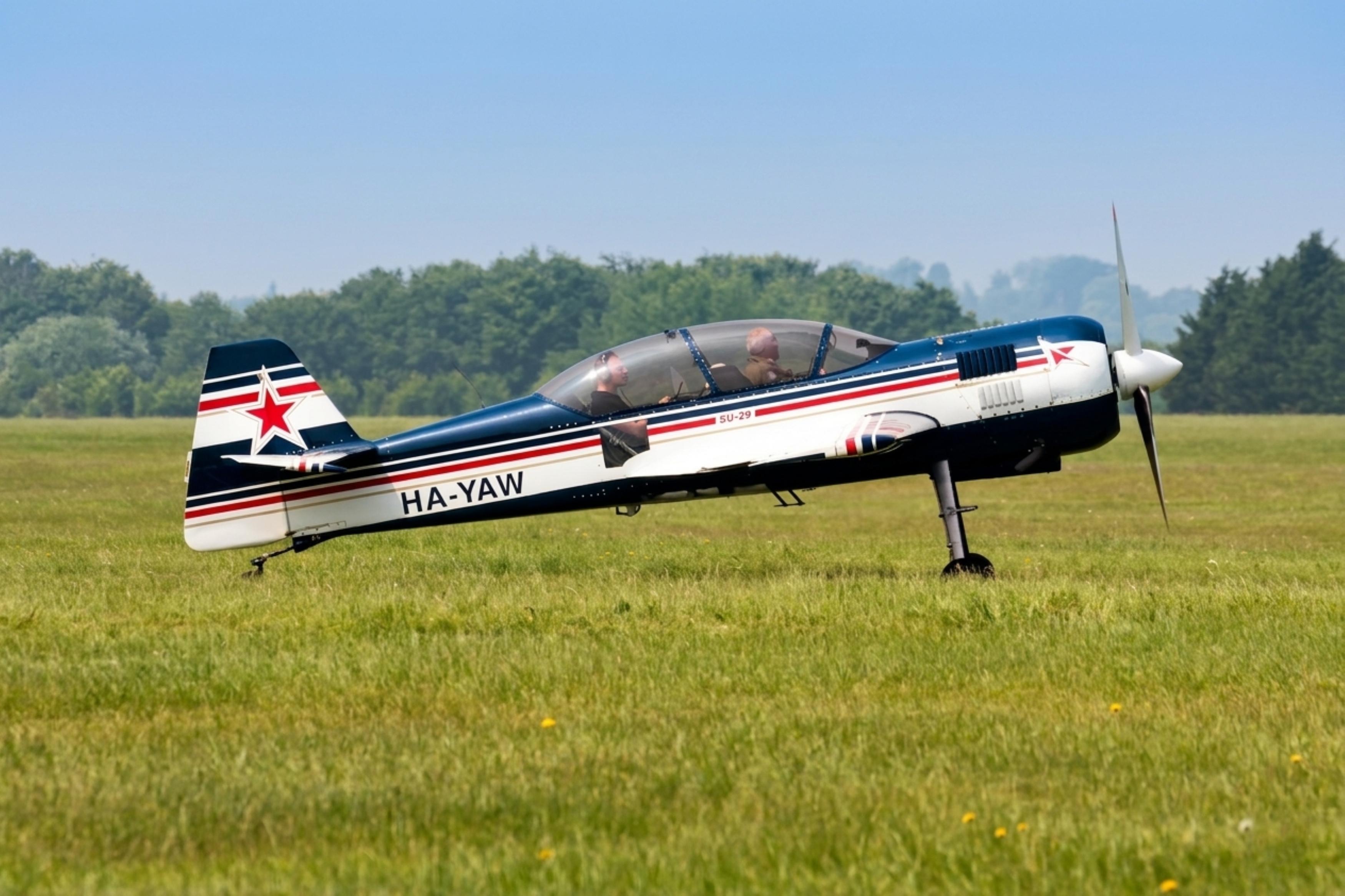 HA-YAW @ EGLM - HA-YAW Sukhoi Su-29 White Waltham  - by PhilR