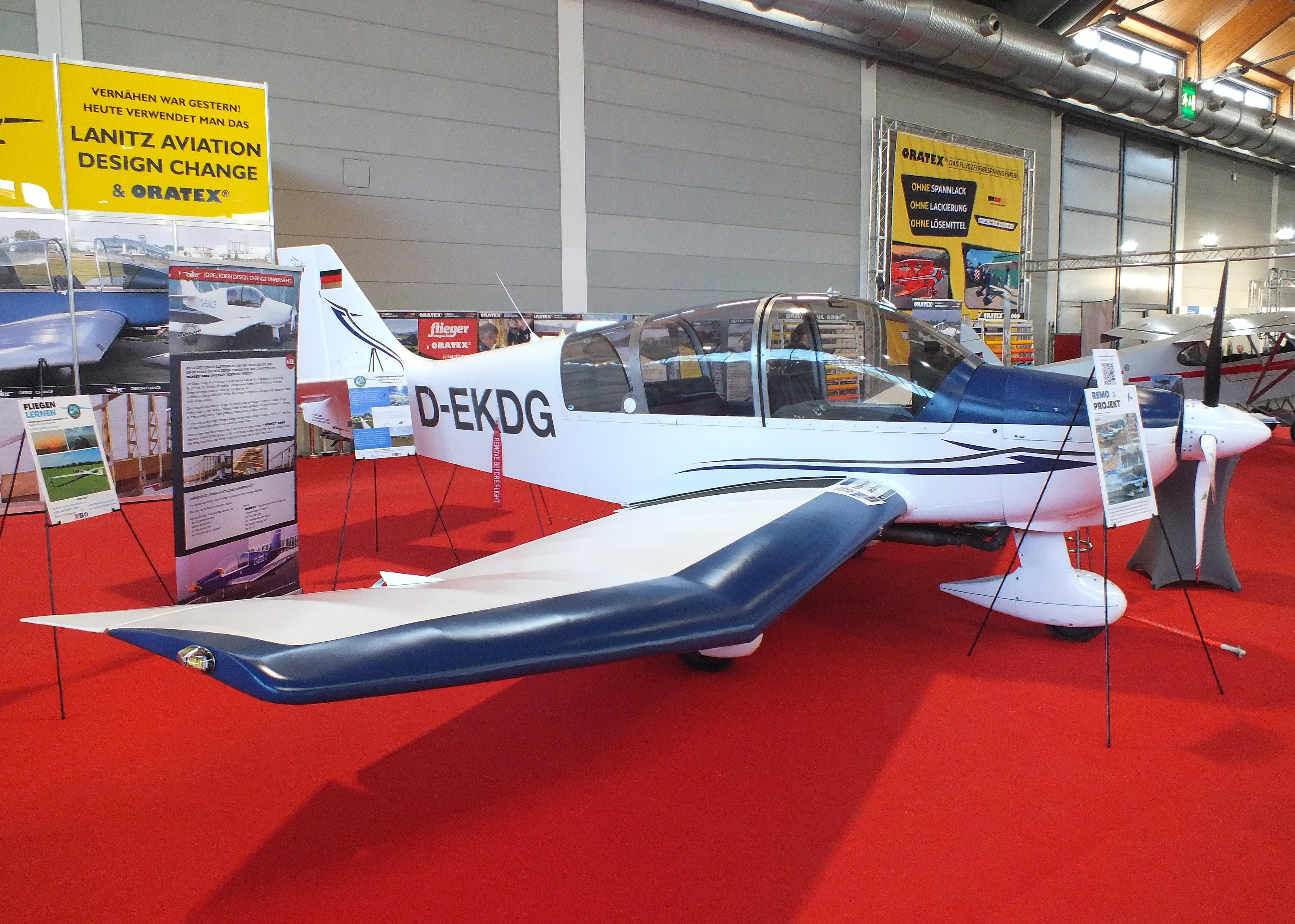 D-EKDG @ EDNY - Robin DR.400-180R Remorqueur at the AERO 2026, Friedrichshafen - by iwarnecke