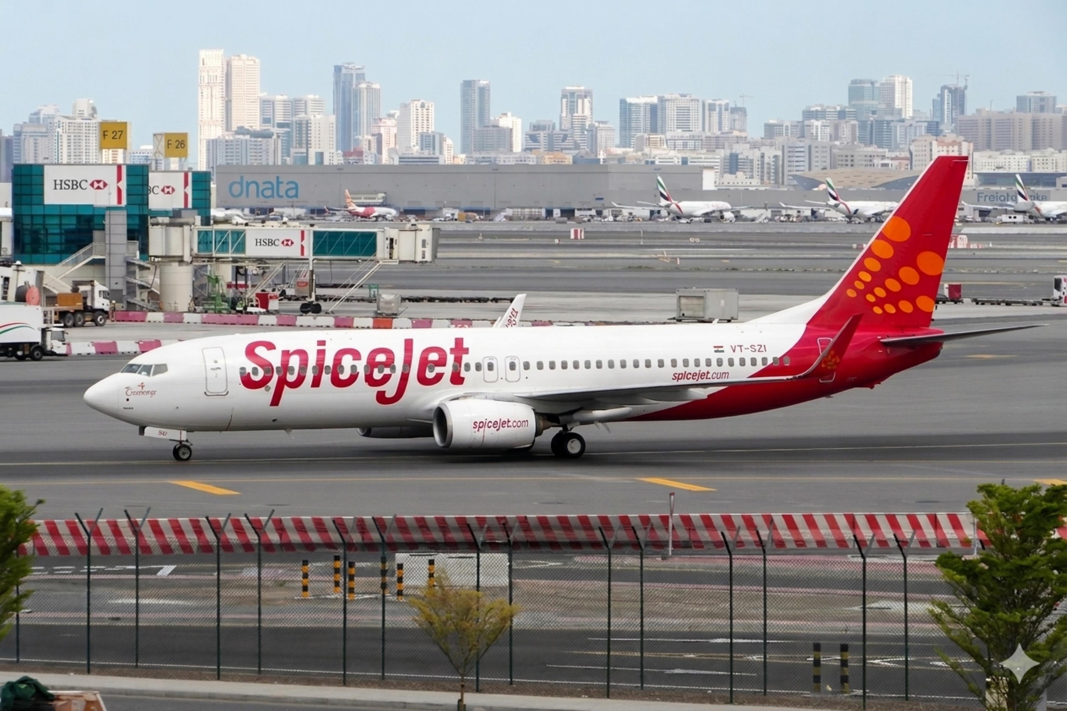 VT-SZJ @ OMDB - VT-SZI 2013 B737-800 Spicejet DXB  - by PhilR