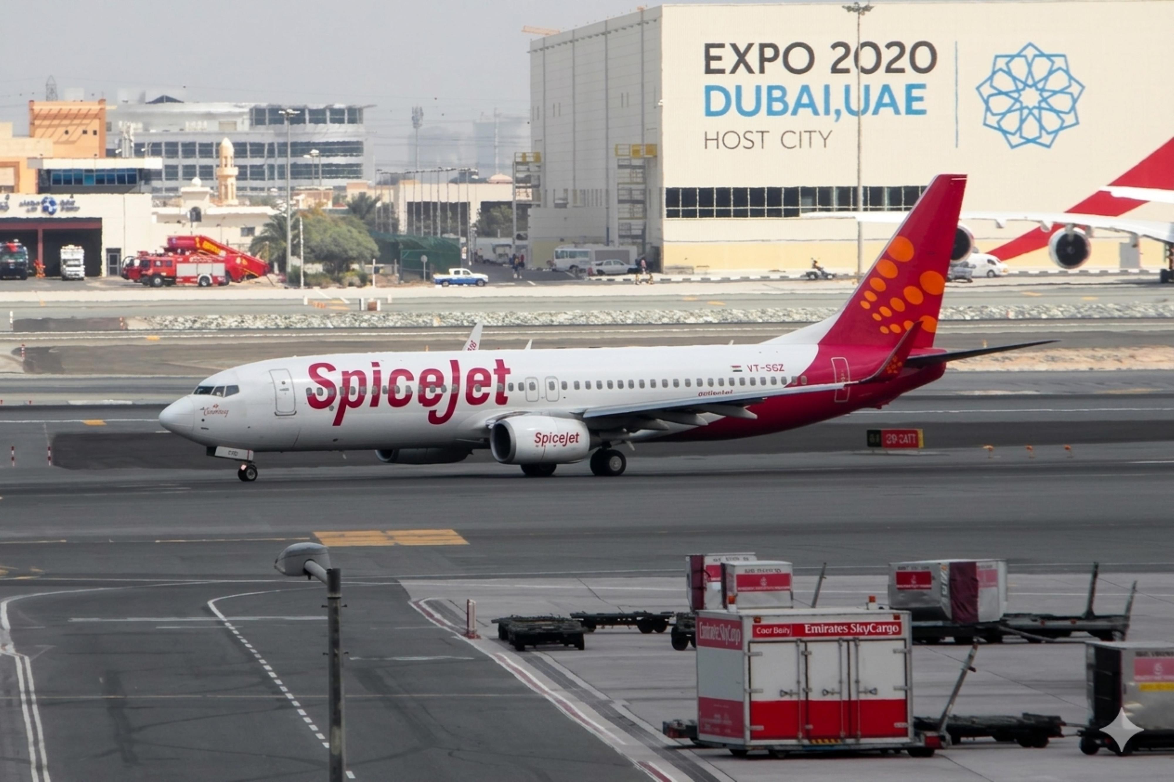 VT-SGZ @ OMDB - VT-SGZ 2012 B737-800 Spicejet DXB
 - by PhilR