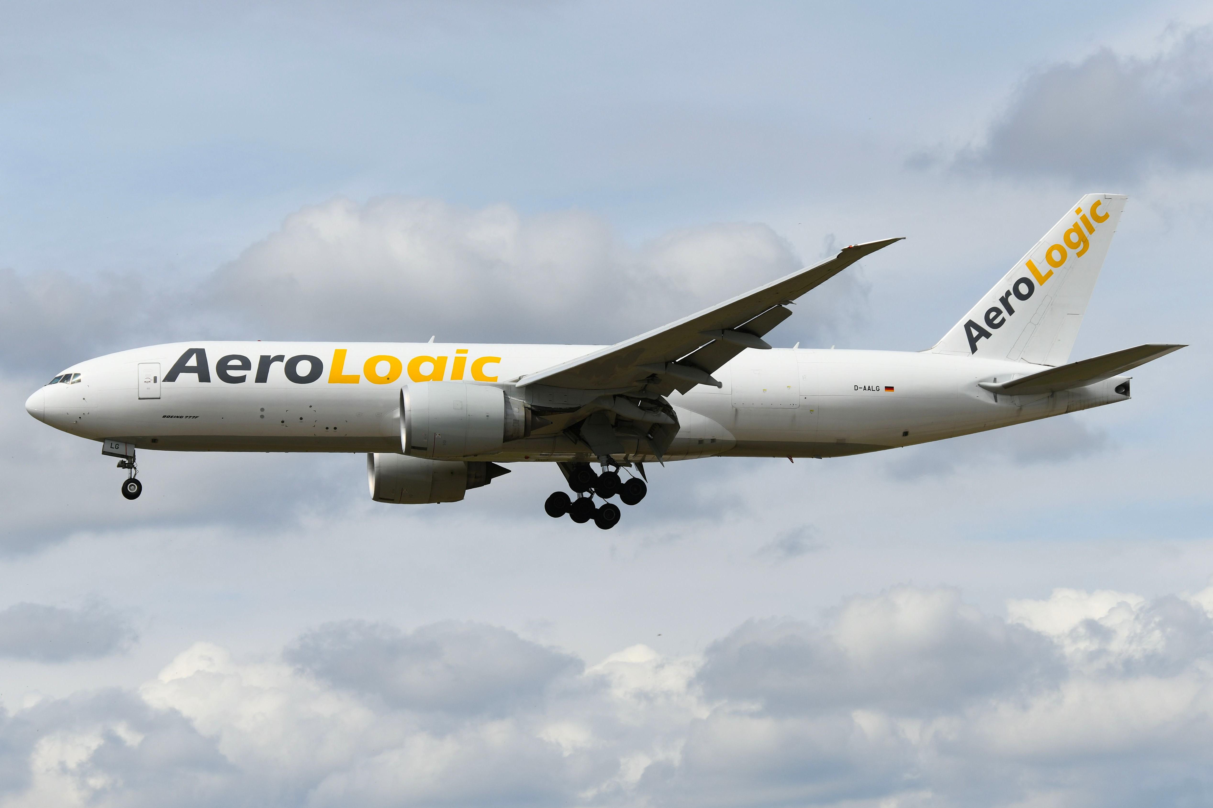 D-AALG @ EDDF - Landing of AeroLogic B772F - by FerryPNL