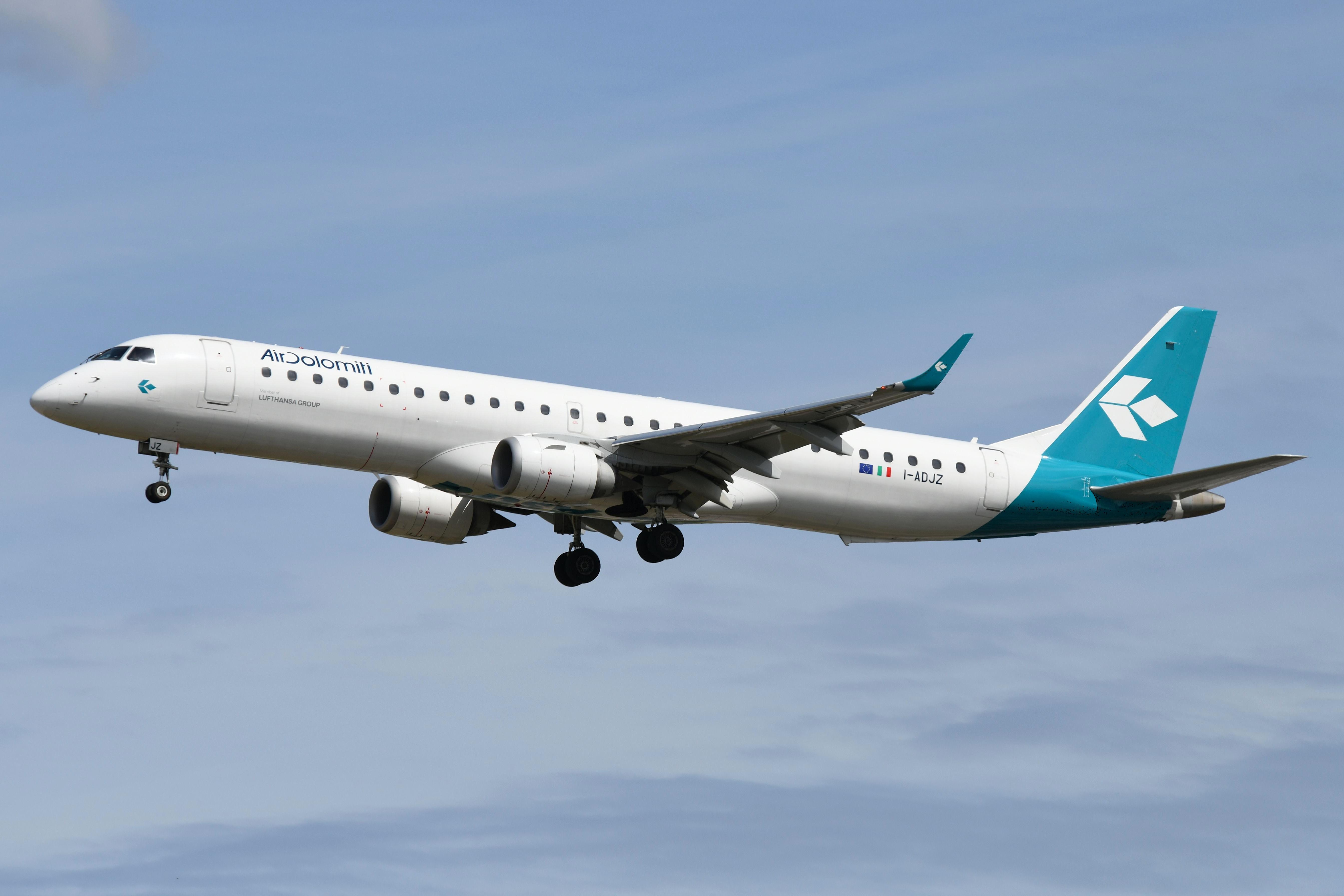 I-ADJZ @ EDDF - ERJ195 of Air Dolomiti - by FerryPNL